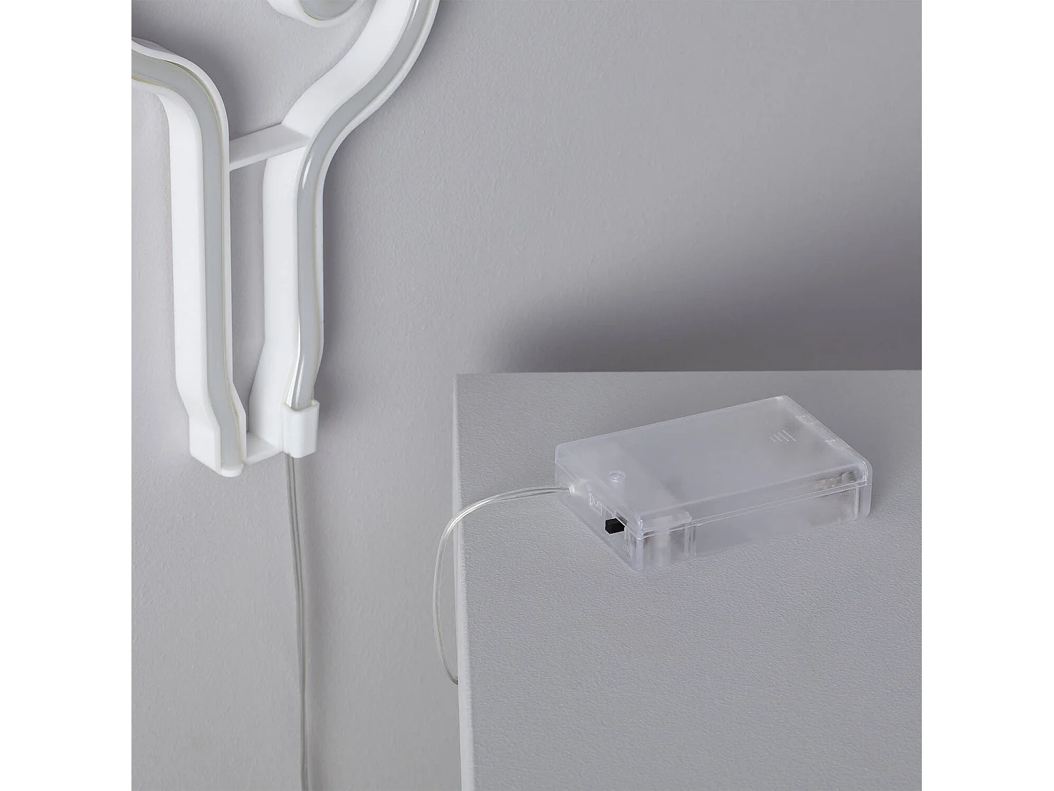 Neón LED Cactus con Batería Verde