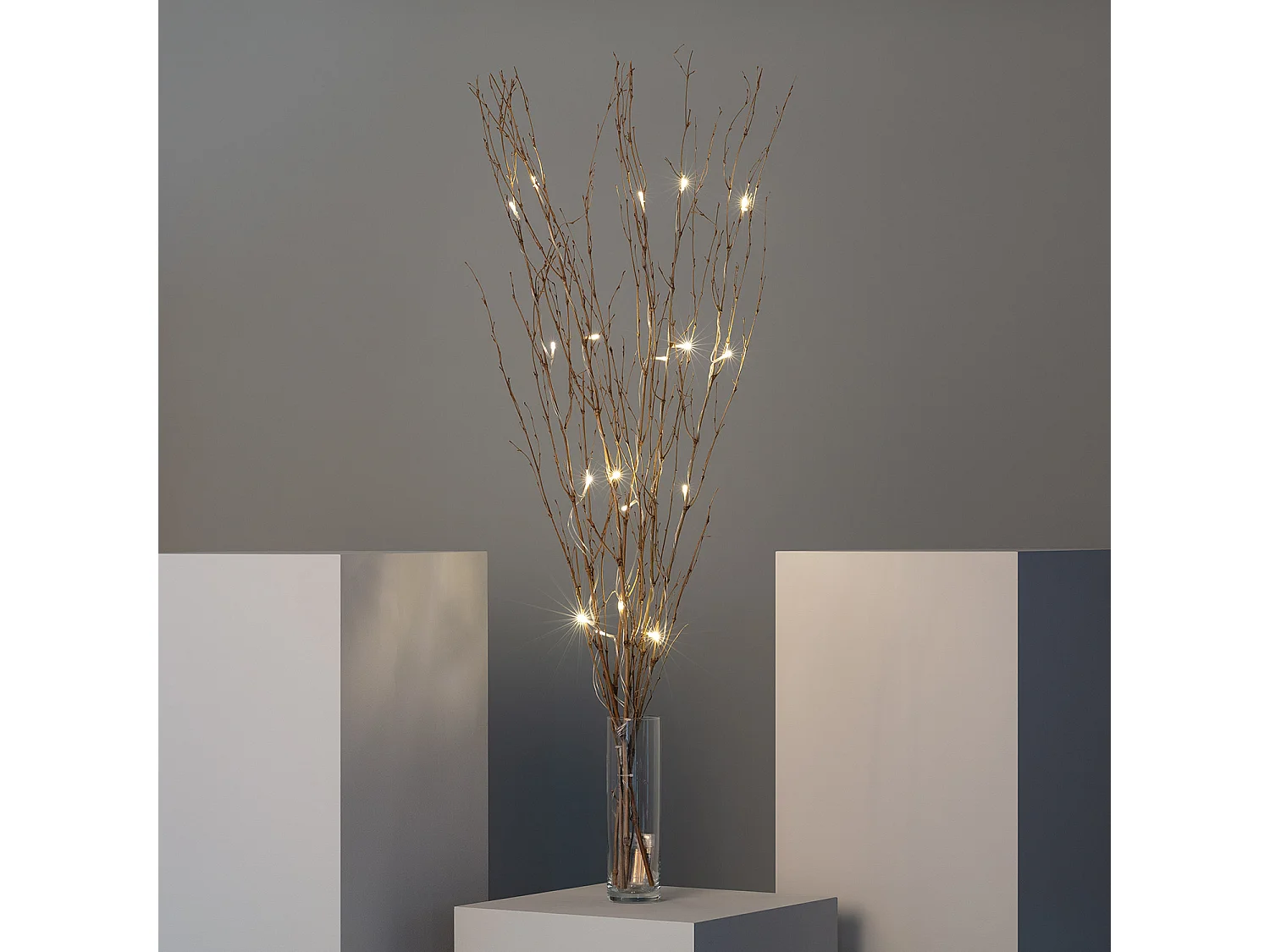 Rami Decorativi LED Bambú Naturale 1.2m Naturale