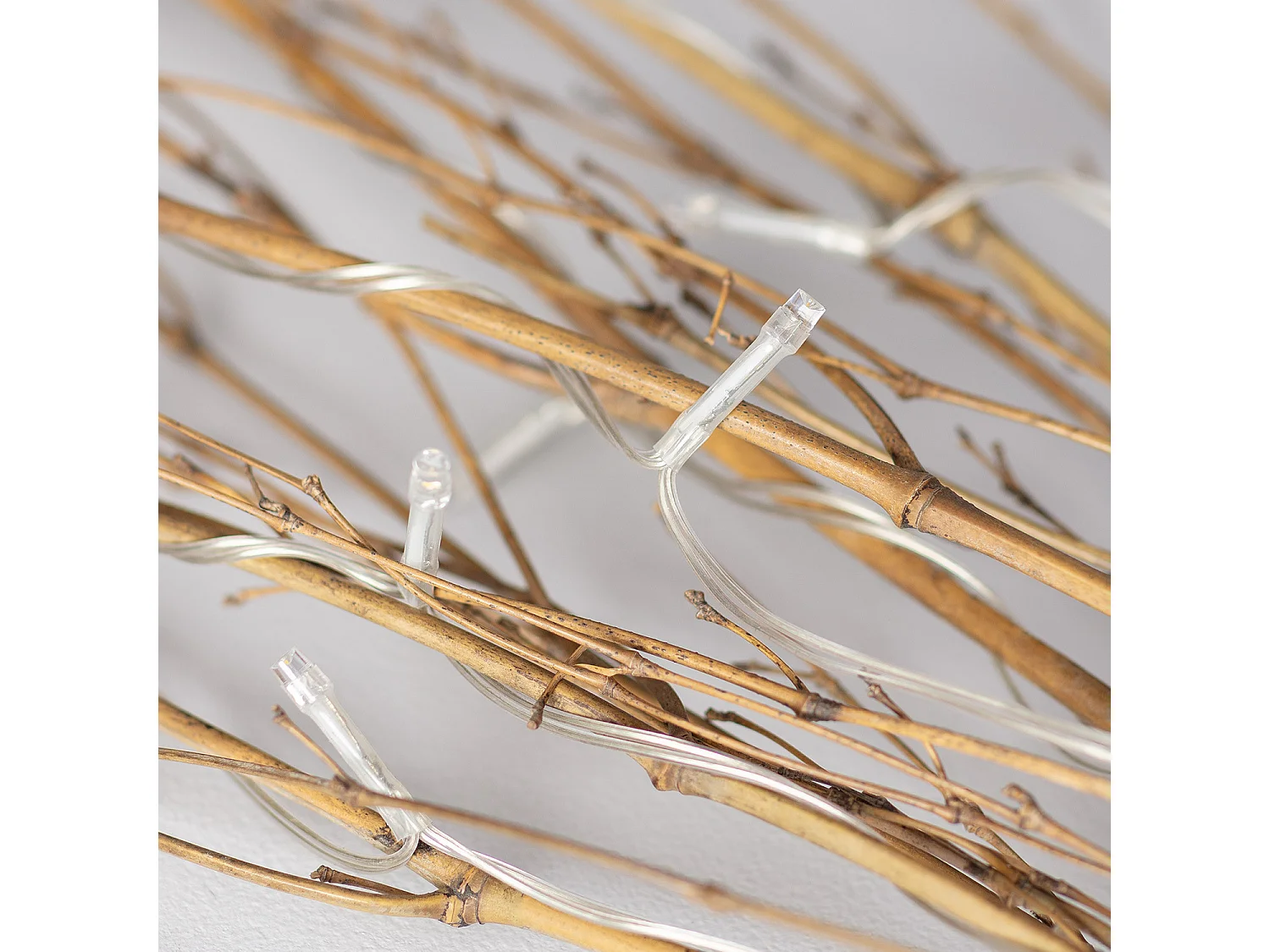 Ramas Decorativas LED Bambú Natural 1.2m Natural