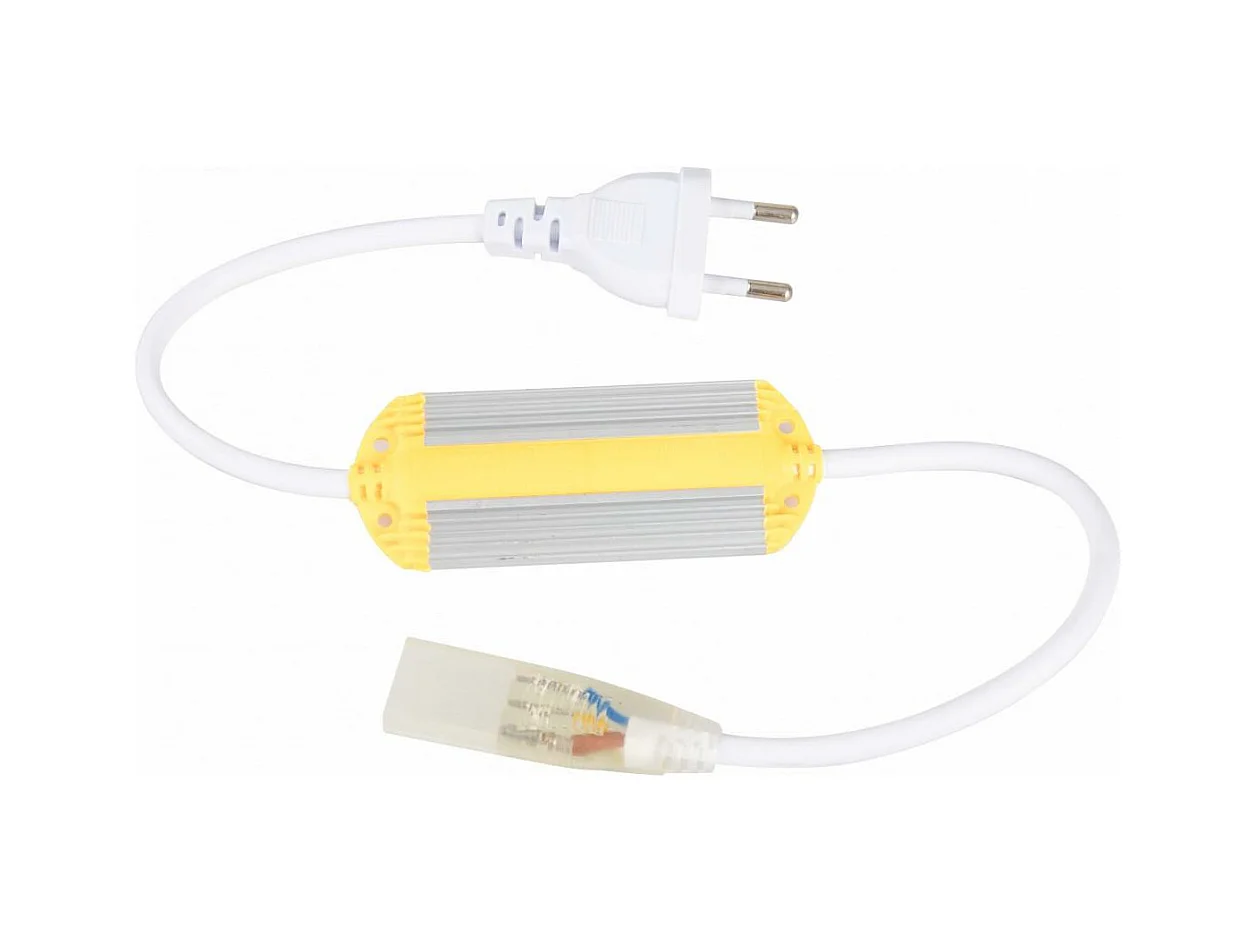 Câble Rectificateur Ruban LED 220V AC 220LED/m CCT IP67 Largeur 15mm Coupe tous les 100cm Gris