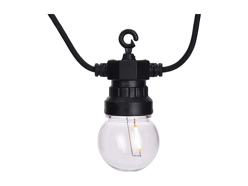 Guirlande LED Extérieure avec 20 Ampoules Benicadell 12.5m Blanc Chaud 2700K