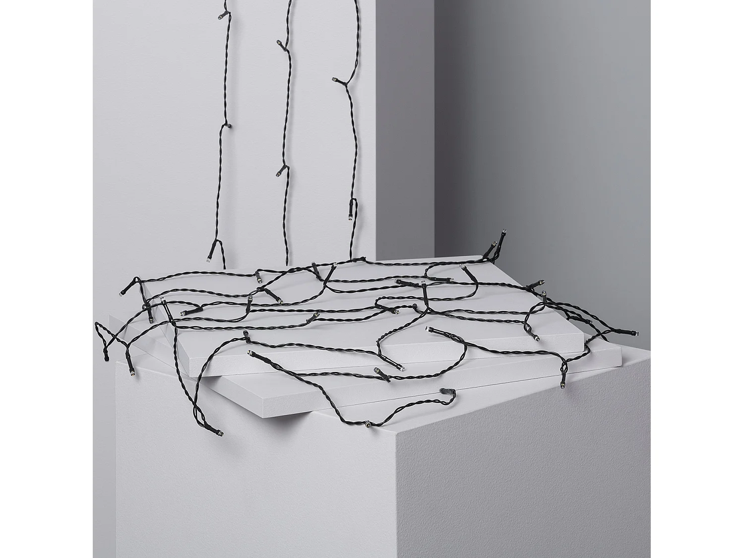 Guirlande LED Extérieure Solaire Câble 12m RGB