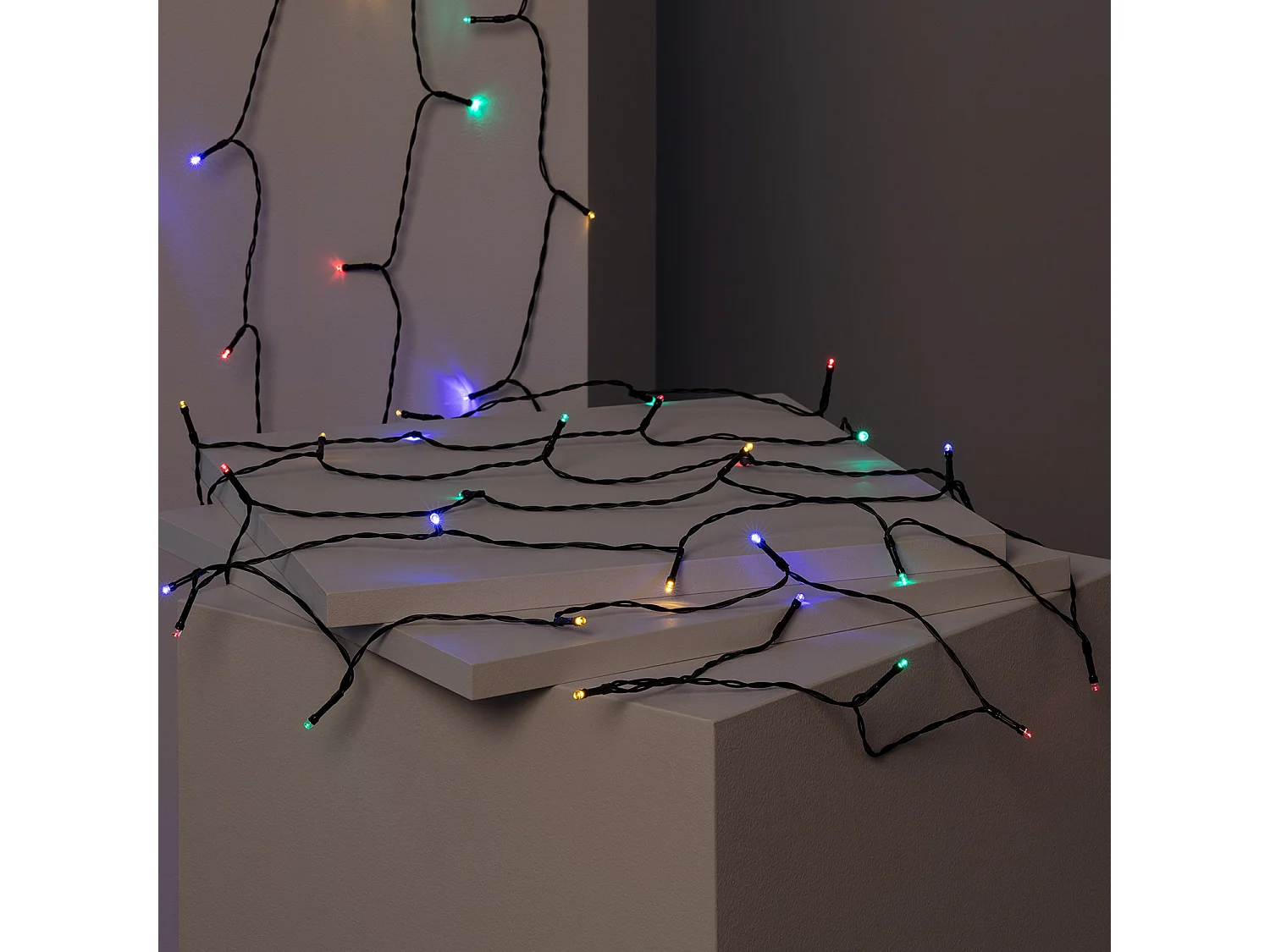 Ghirlanda LED Solare per Esterni Cavo 12m RGB