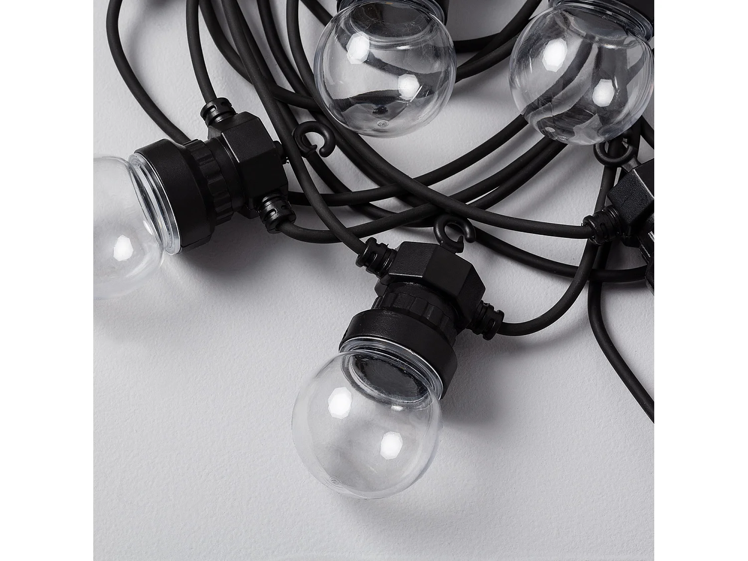 Ghirlanda LED Solare per Esterni di Lampadine Kepler 7m Trasparente