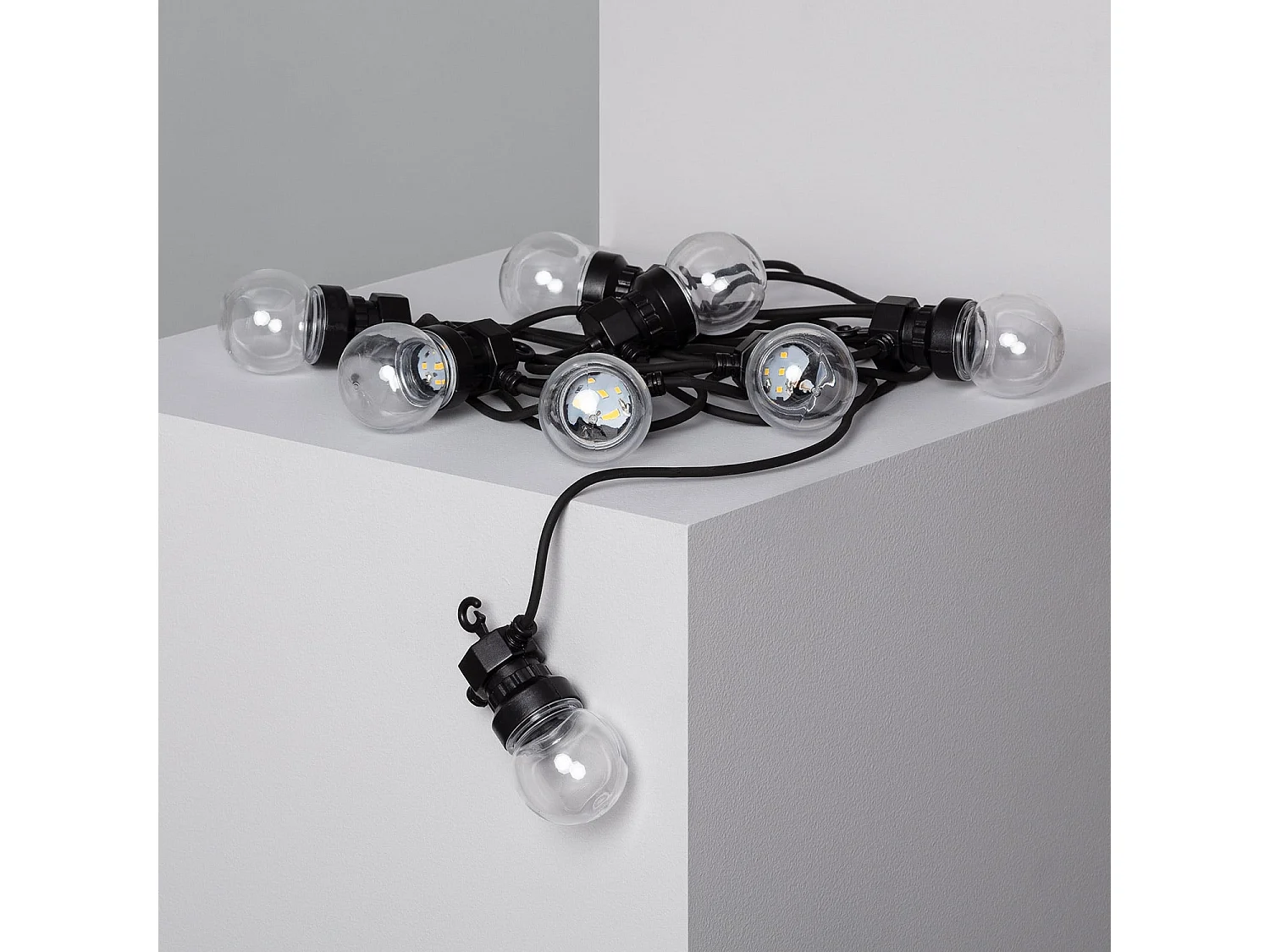 Ghirlanda LED Solare per Esterni di Lampadine Kepler 7m Trasparente