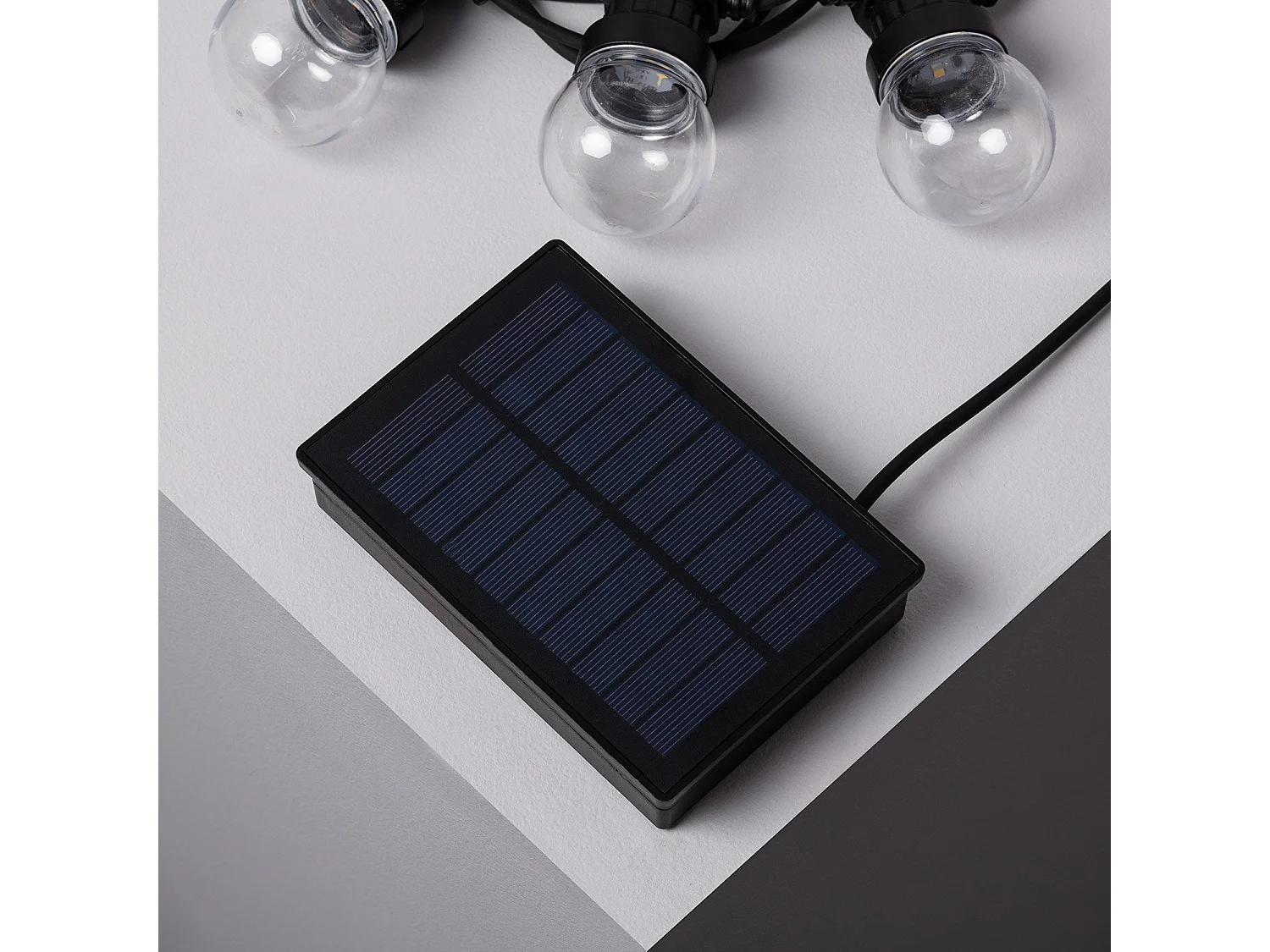 Ghirlanda LED Solare per Esterni di Lampadine Kepler 7m Trasparente