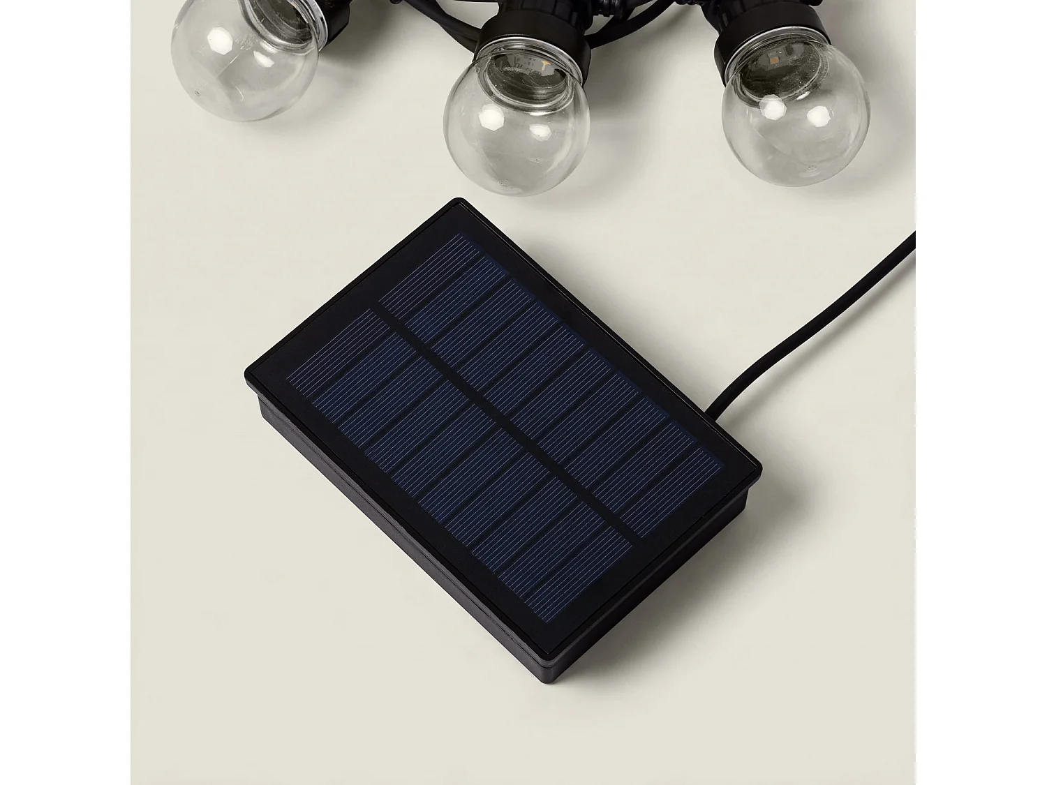 Ghirlanda LED Solare per Esterni di Lampadine Kepler 7m Trasparente