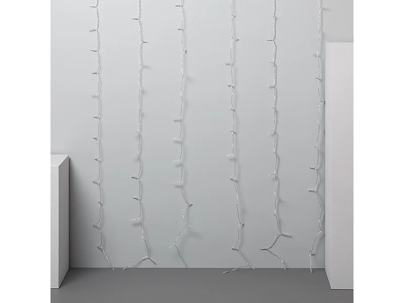 Tenda di Ghirlande per Esterni LED a Pile 1m Centauro Multicolore