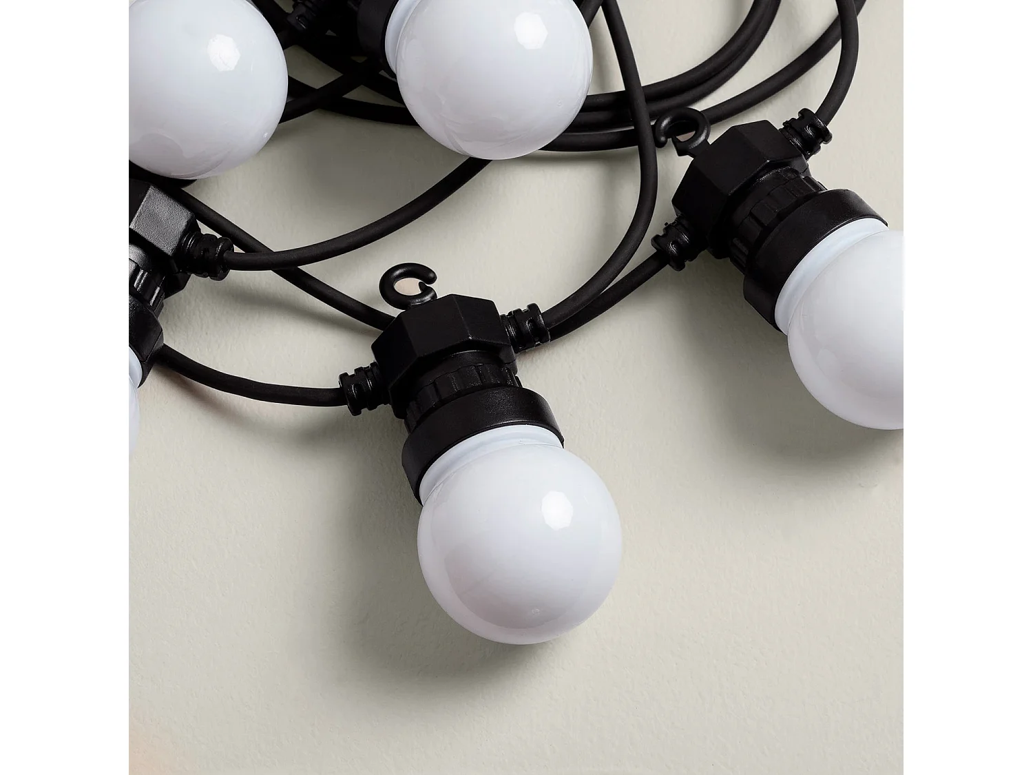 Guirnalda de Bombillas LED Solar Exterior Kuiper 7m Blanco