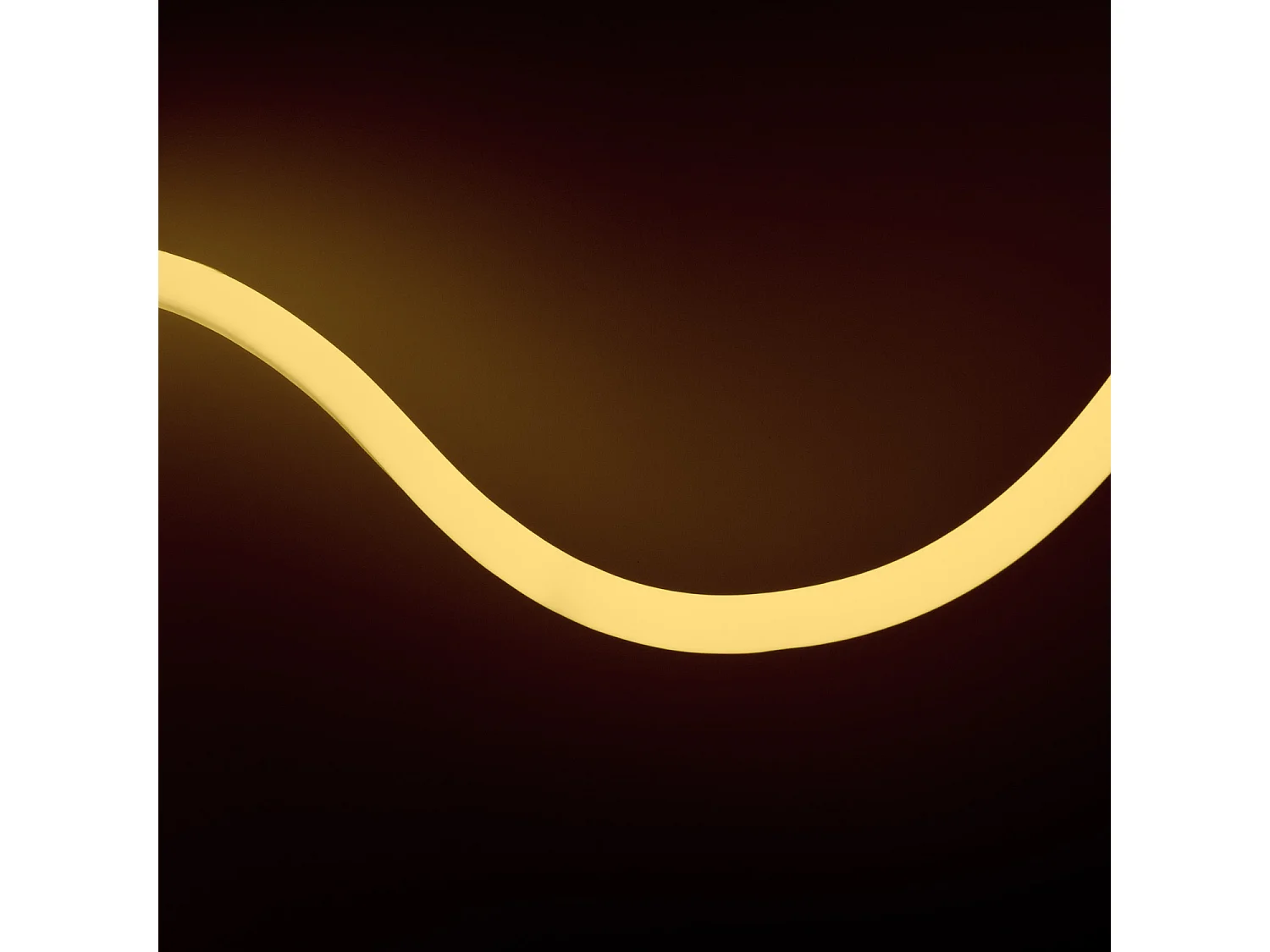 Ruban LED Néon Dimmable 220V BOBINE 50m Blanc Chaud Circulaire 360 9W/m Coupe 100cm IP67 Blanc chaud