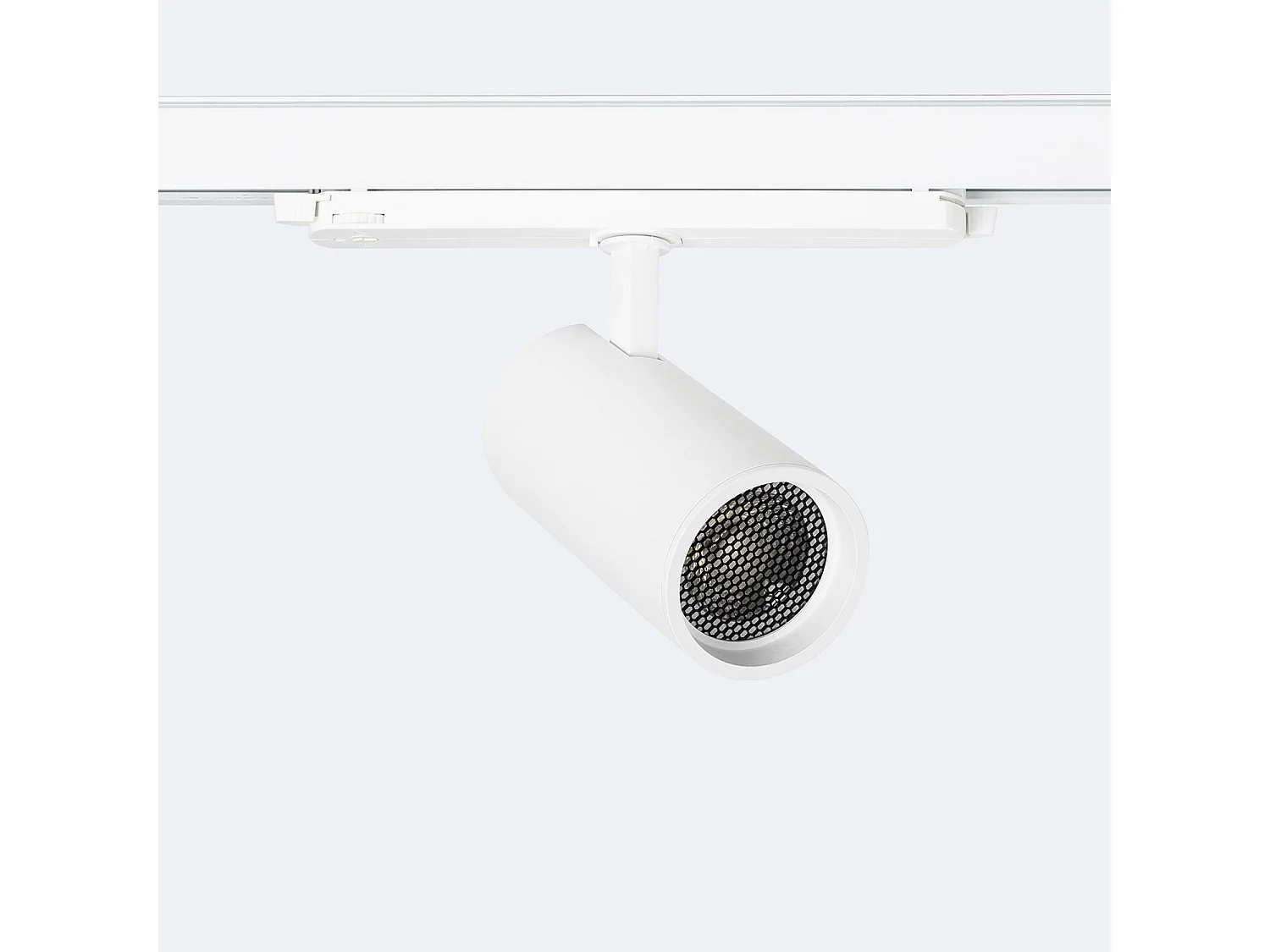 Spot LED Fasano Anti-éblouissement 30W pour Rail Triphasé CCT Sélectionnable Dimmable DALI Blanc 2700K - 3200K - 4000K Sélectionnable