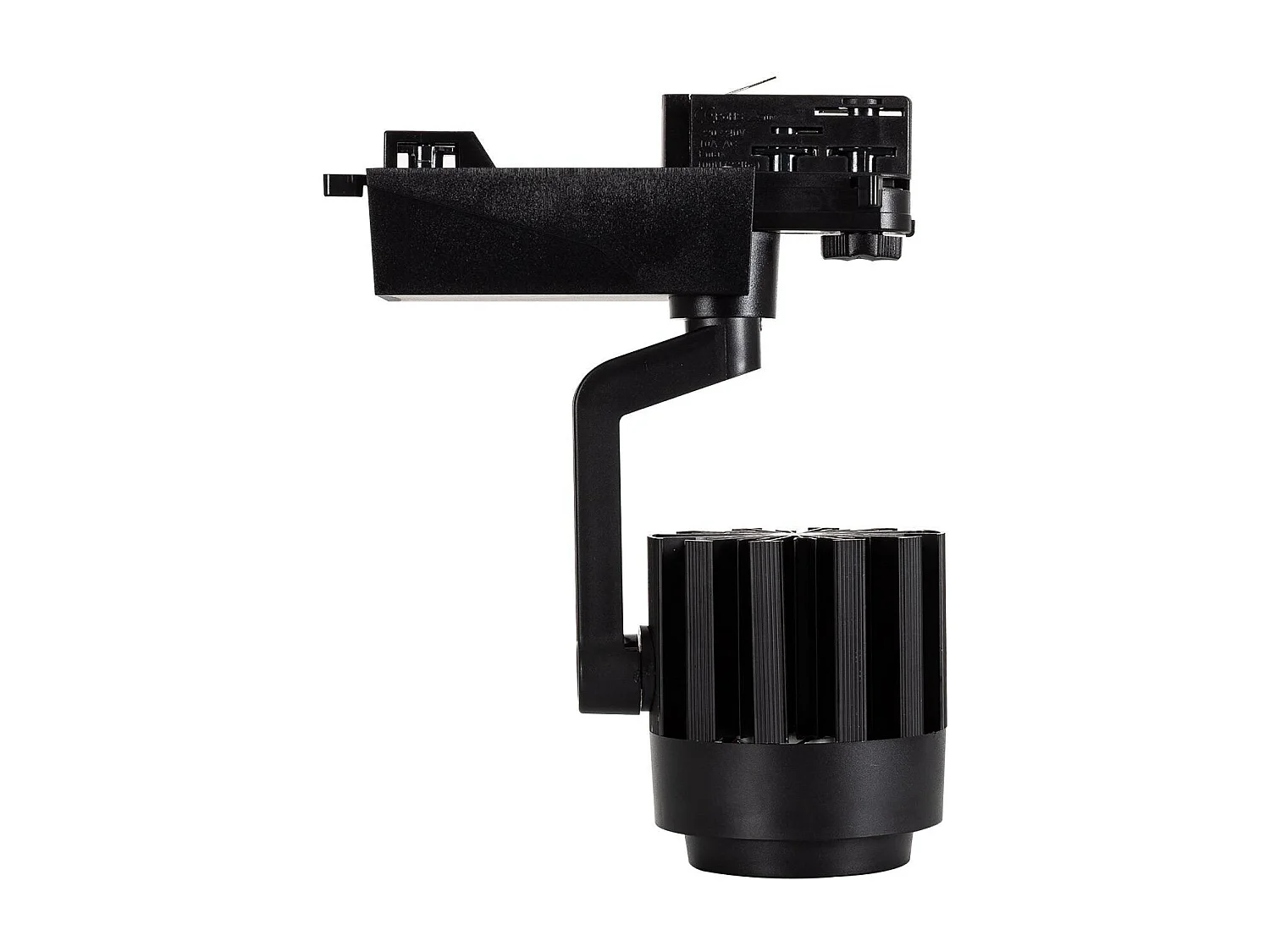 Spot LED sur Rail Triphasé 30W Dora Noir 3000K Blanc chaud