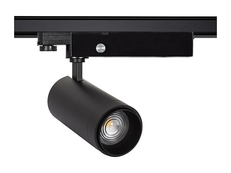 Spot LED sur Rail Triphasé 30W Dimmable Wolf Multiangle 15-60º Noir 3000K Blanc chaud