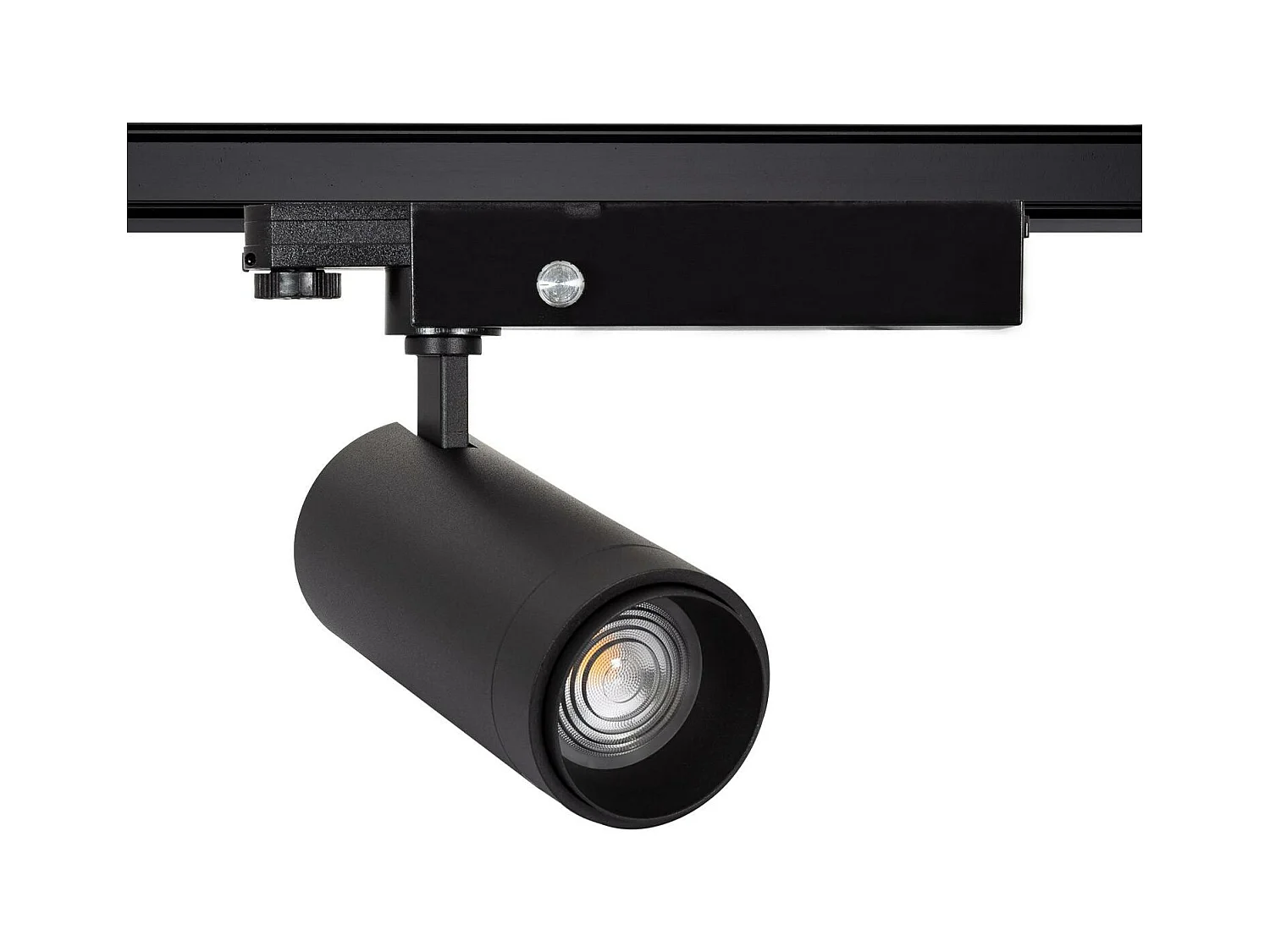 Spot LED sur Rail Triphasé 30W Dimmable Wolf Multiangle 15-60º Noir 3000K Blanc chaud
