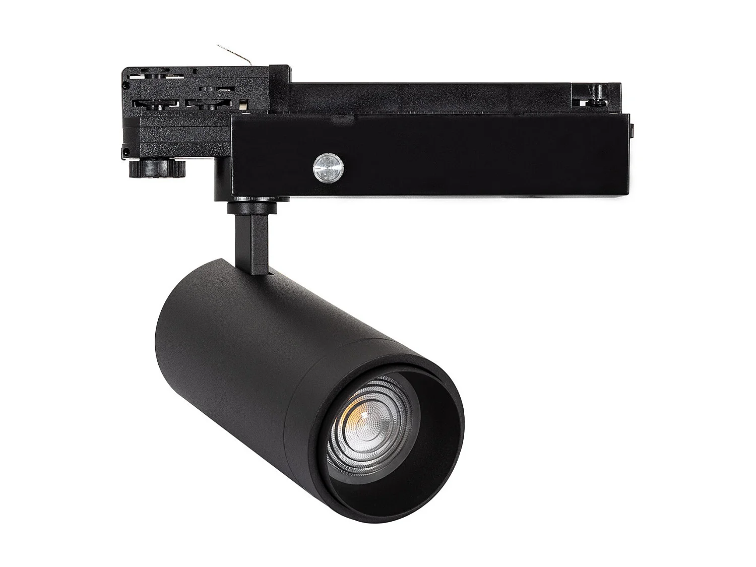 Spot LED sur Rail Triphasé 30W Dimmable Wolf Multiangle 15-60º Noir 3000K Blanc chaud