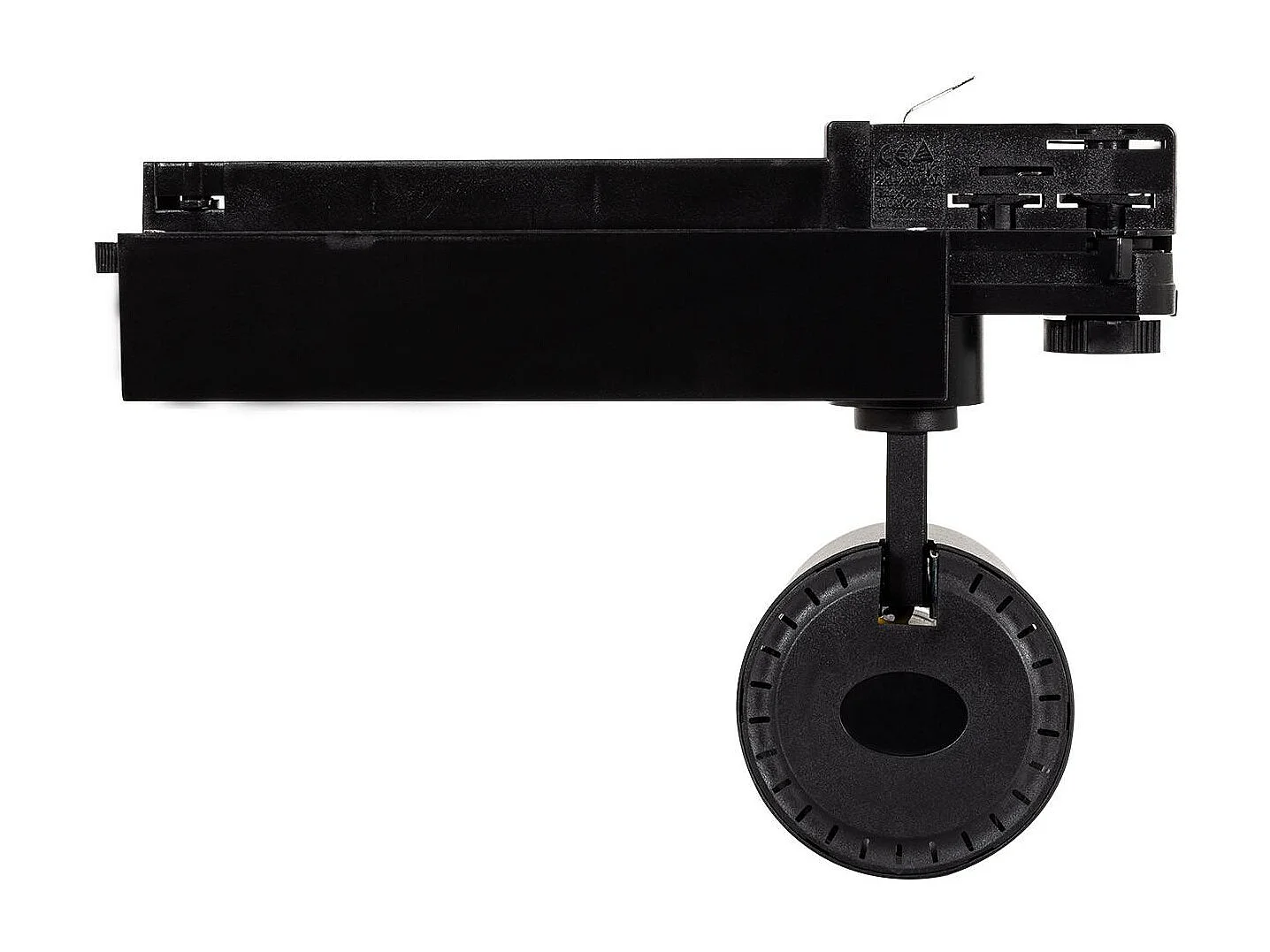 Spot LED sur Rail Triphasé 30W Dimmable Wolf Multiangle 15-60º Noir 3000K Blanc chaud