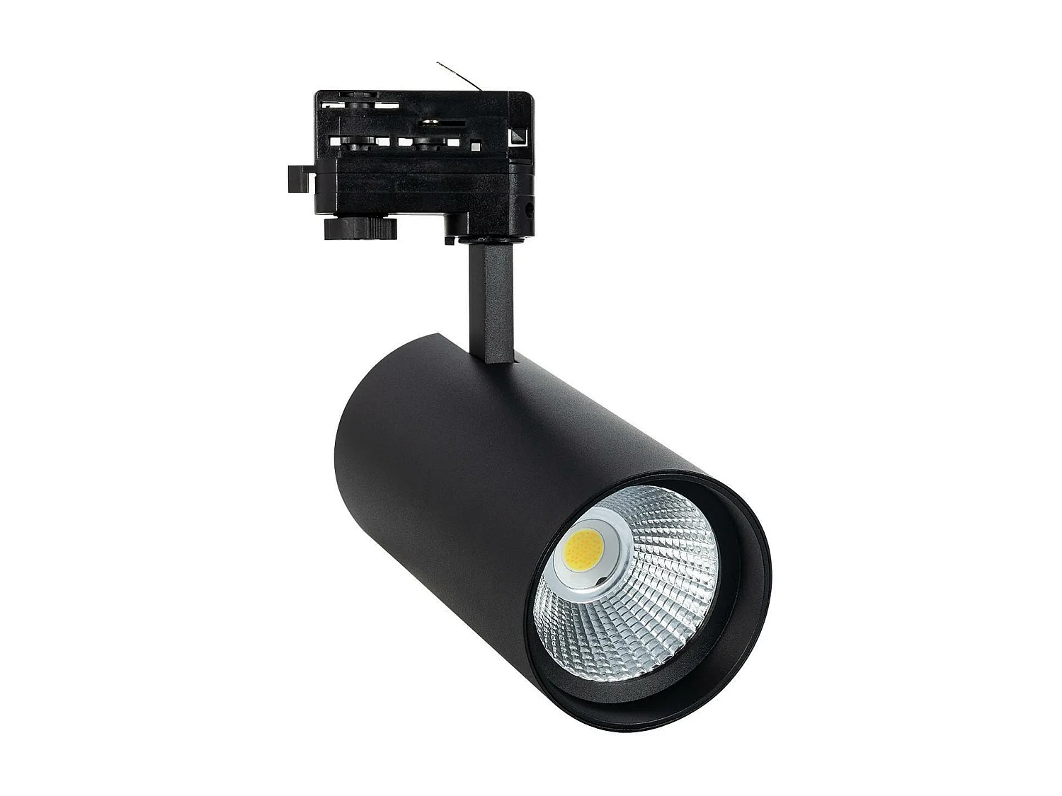 Spot LED sur Rail Triphasé 40W d'Angelo LIFUD Noir 4000K Blanc neutre
