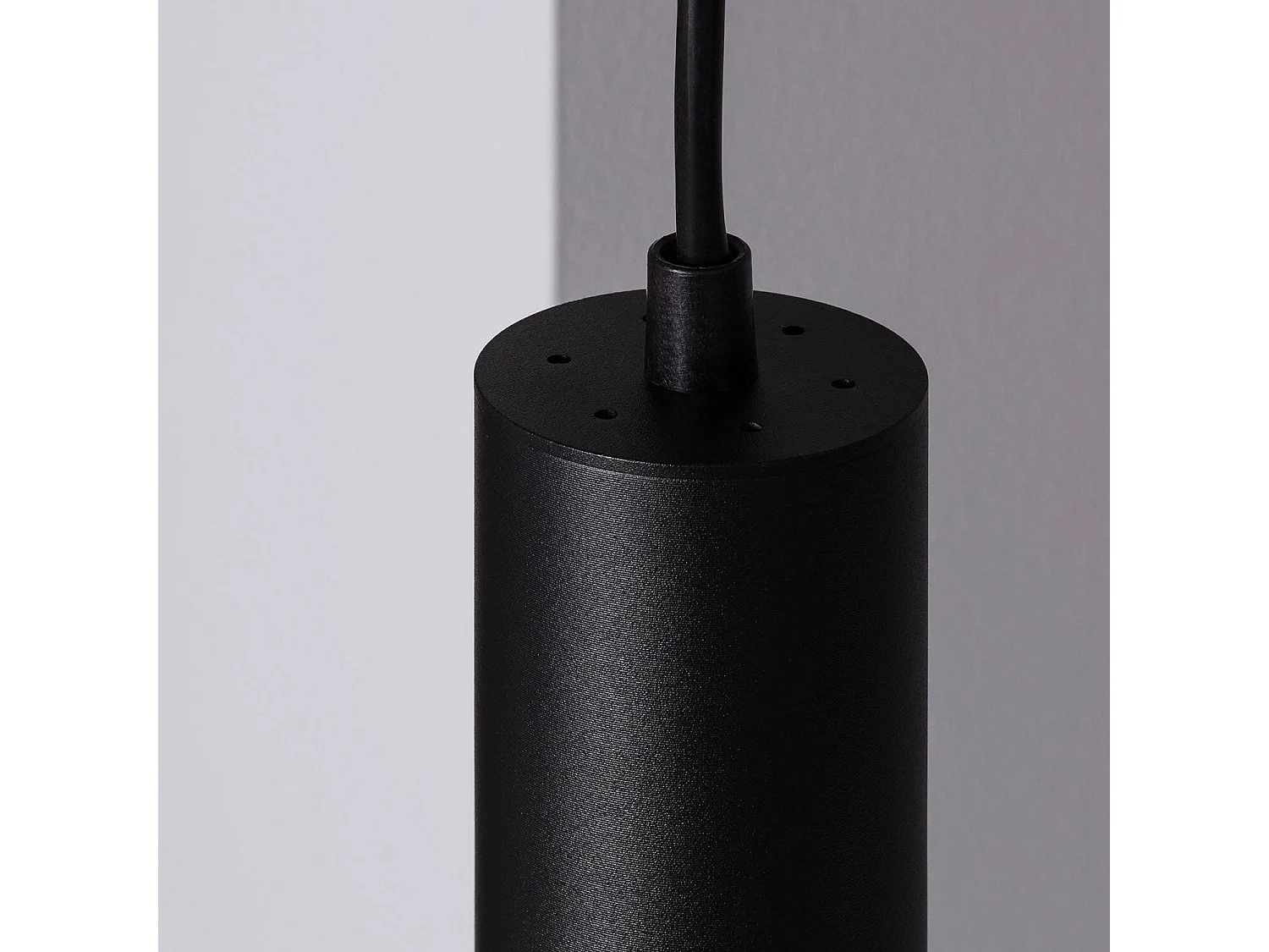 Suspension Aluminium Multiangle 10-50º pour Ampoule GU10 Noir