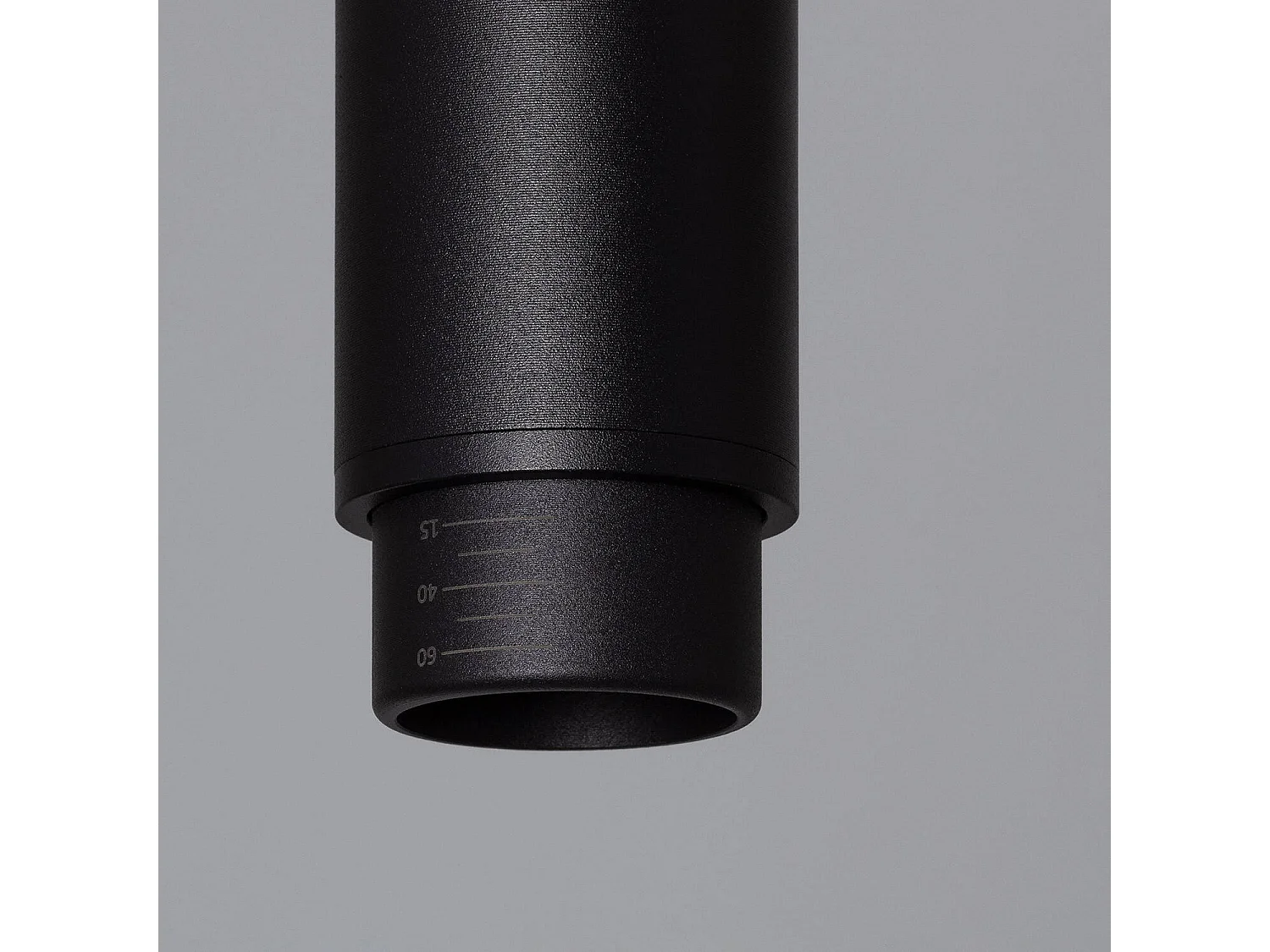 Suspension Aluminium Multiangle 10-50º pour Ampoule GU10 Noir