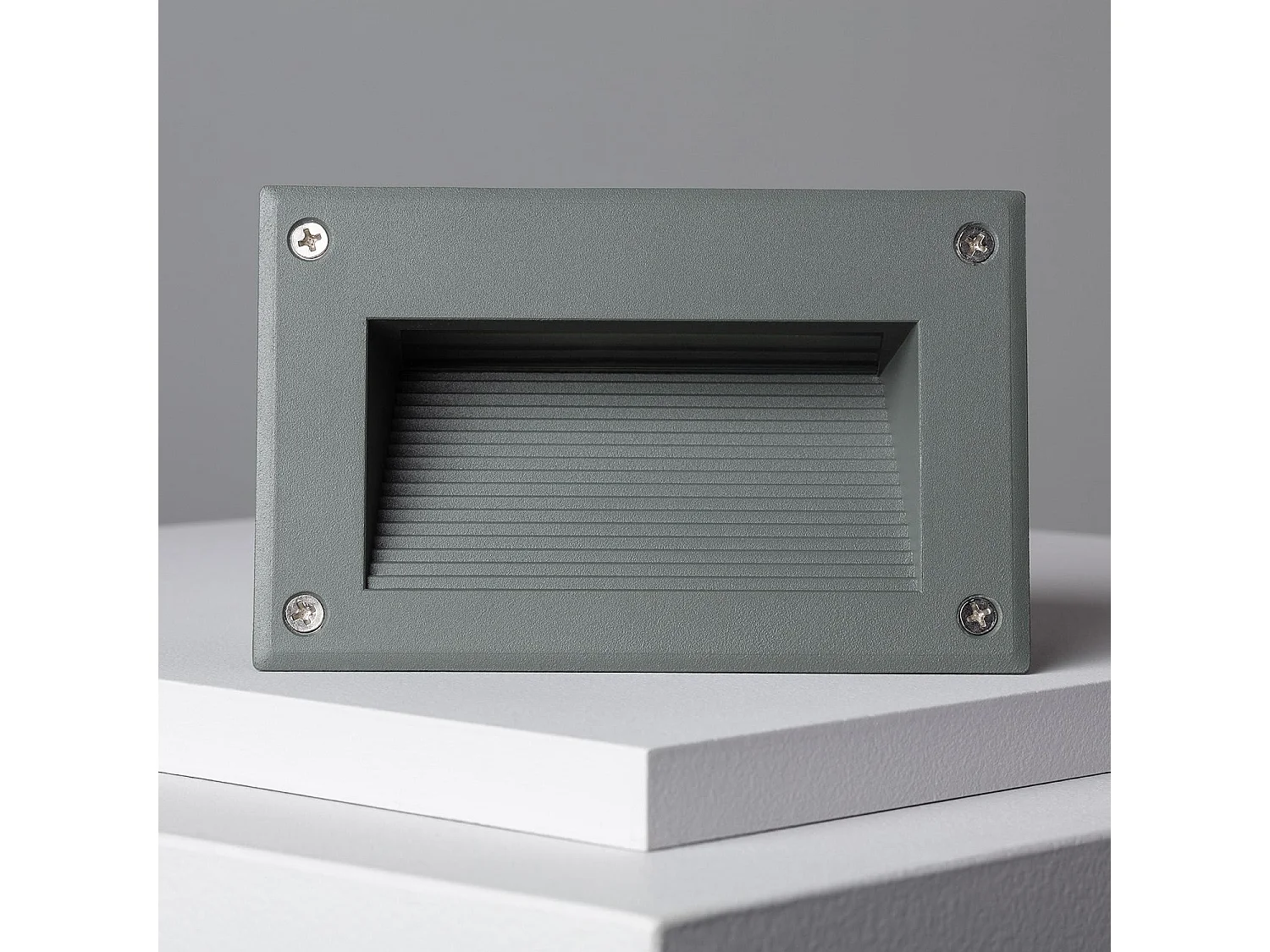 Balise LED Extérieure 3W Encastrable au Mur Mystic Grise 6000K Blanc froid