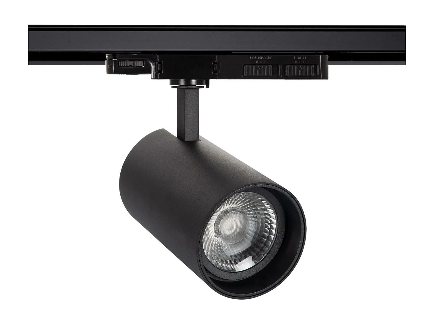 Spot LED Triphasé CCT 30-35-40W Lumo Noir No Flicker CRI90 3000K - 4000K - 6000K Sélectionnable (chaud-neutre-froid)