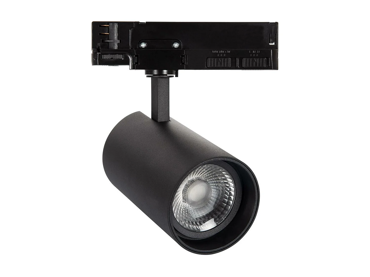Spot LED Triphasé CCT 30-35-40W Lumo Noir No Flicker CRI90 3000K - 4000K - 6000K Sélectionnable (chaud-neutre-froid)