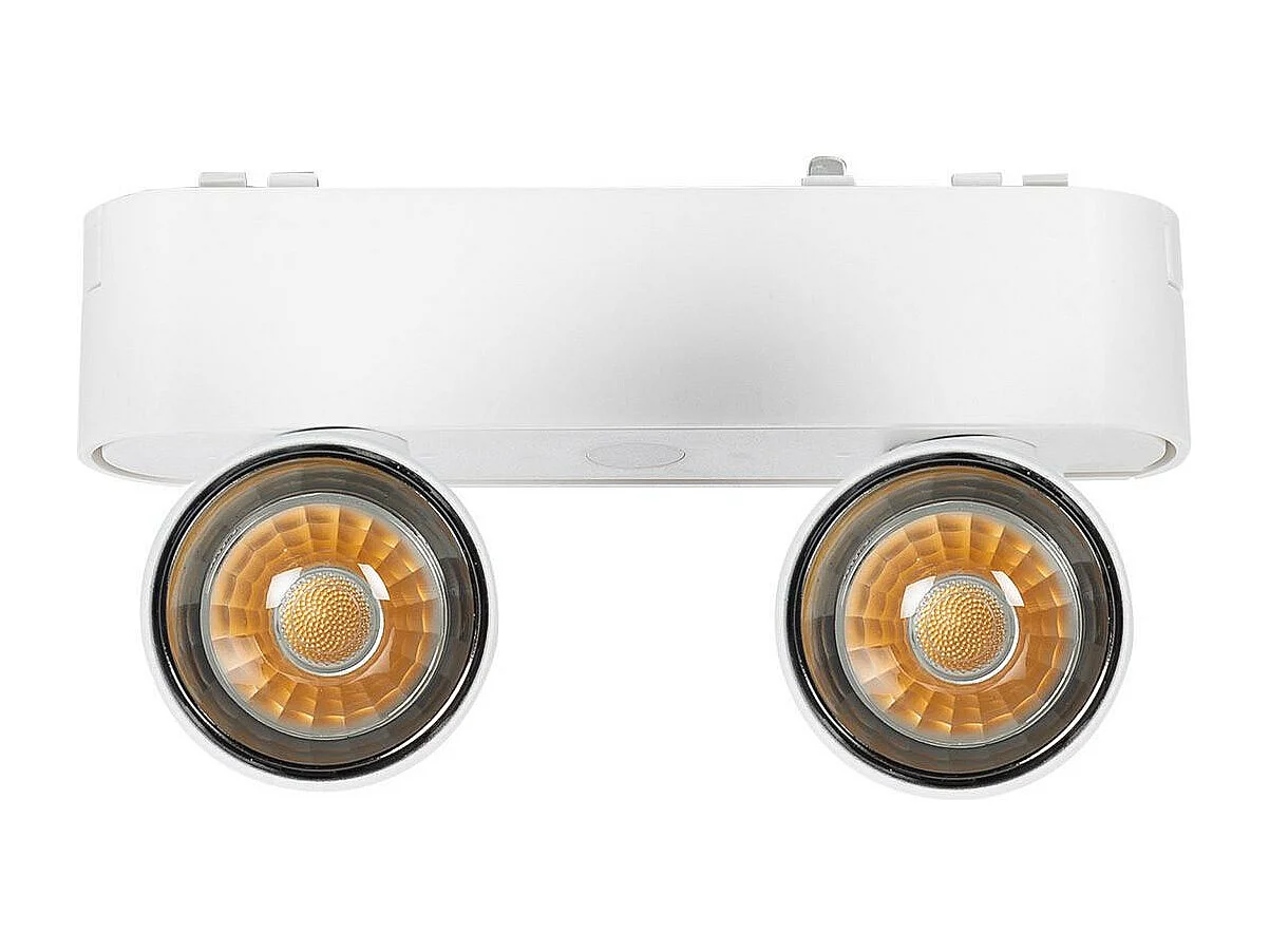 Spot LED sur Rail Magnétique 25mm Extra-Plat 10W Double 48V Blanc 4000K Blanc neutre
