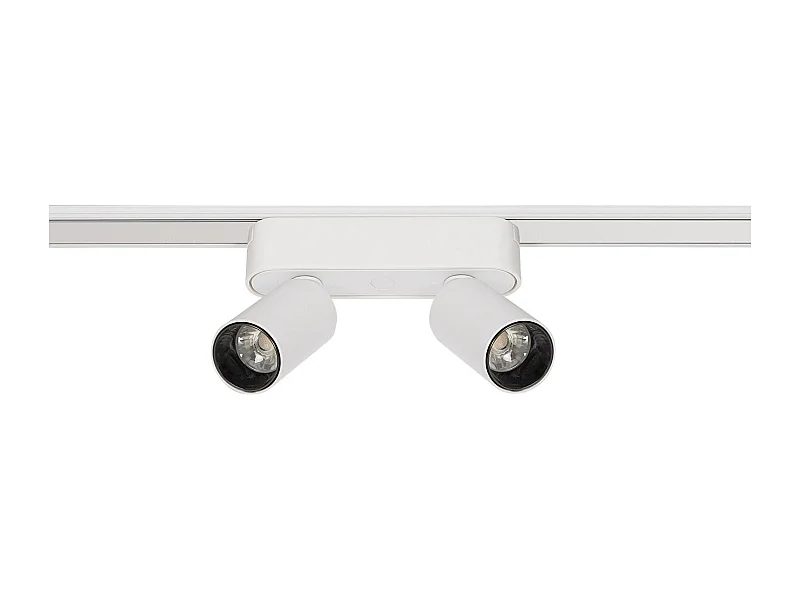 Spot LED sur Rail Magnétique 25mm Extra-Plat 10W Double 48V Blanc 4000K Blanc neutre