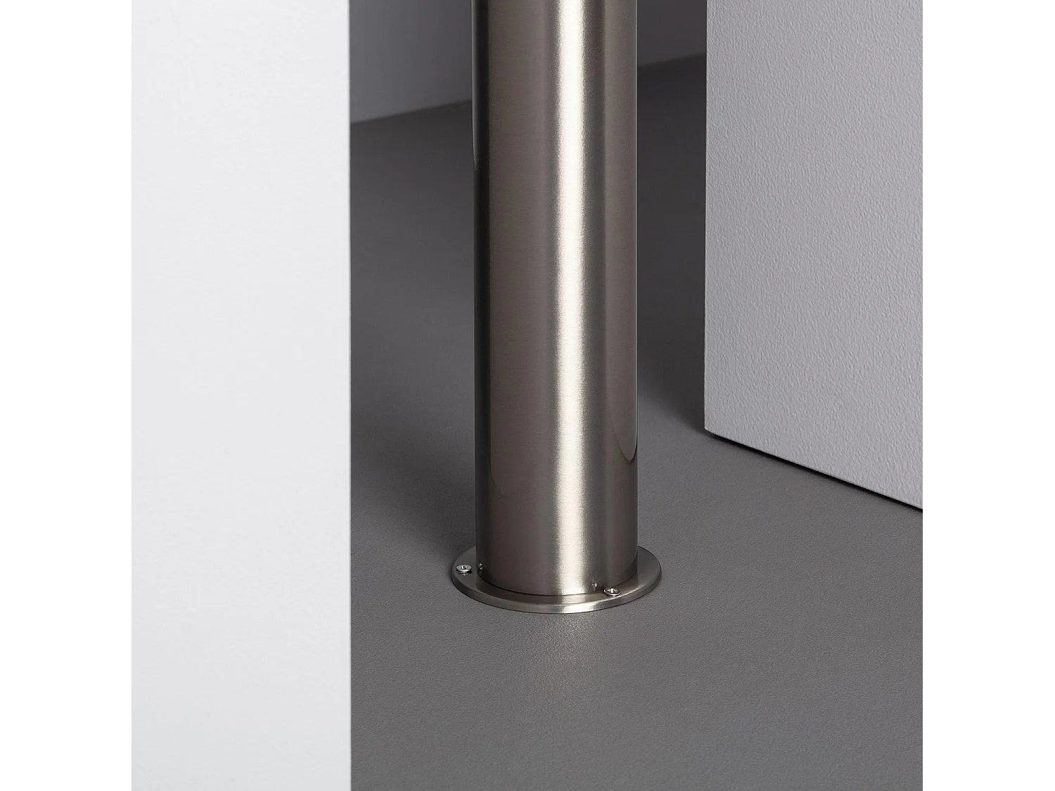 Lampioncino Solare Esterni LED 1.5W Superficie 50cm Acciao Inox con Sensore di Movimiento 5000K Bianco Freddo