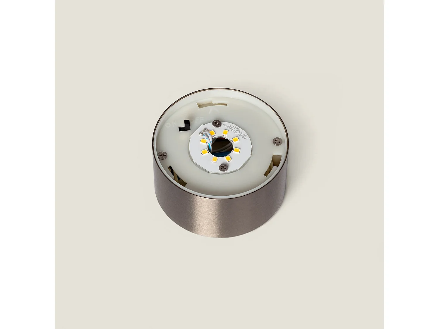 Lampioncino Solare Esterni LED 1.5W Superficie 50cm Acciao Inox con Sensore di Movimiento 5000K Bianco Freddo