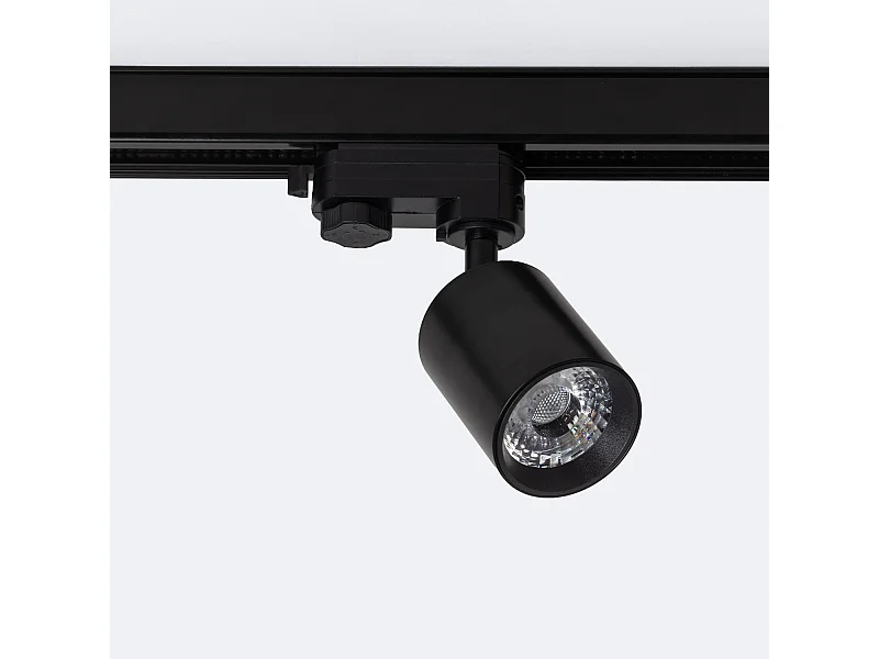 Spot LED sur Rail Triphasé 10W Dimmable Mallet Noir 4000K Blanc neutre