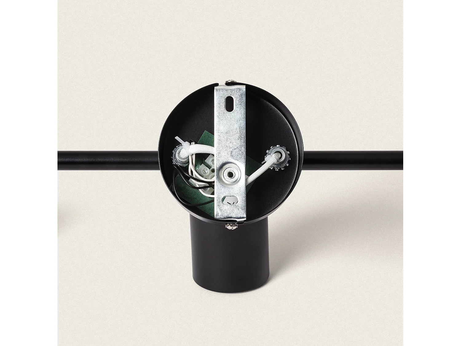 Plafonnier Orientable Métal 3 Spots Albus Black Noir