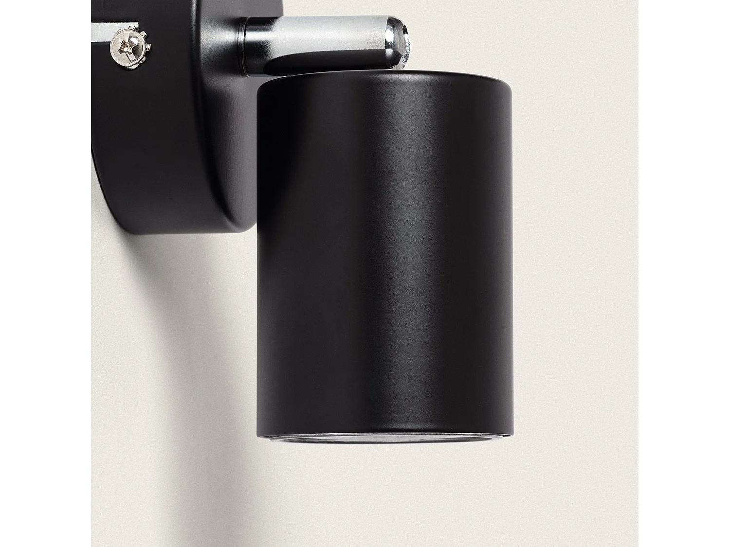 Plafonnier Orientable Métal 1 Spot Albus Black Noir