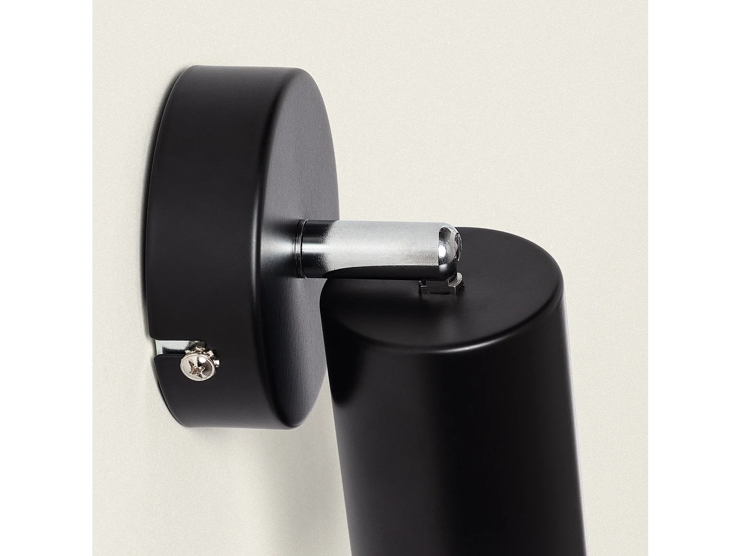 Plafonnier Orientable Métal 1 Spot Albus Black Noir