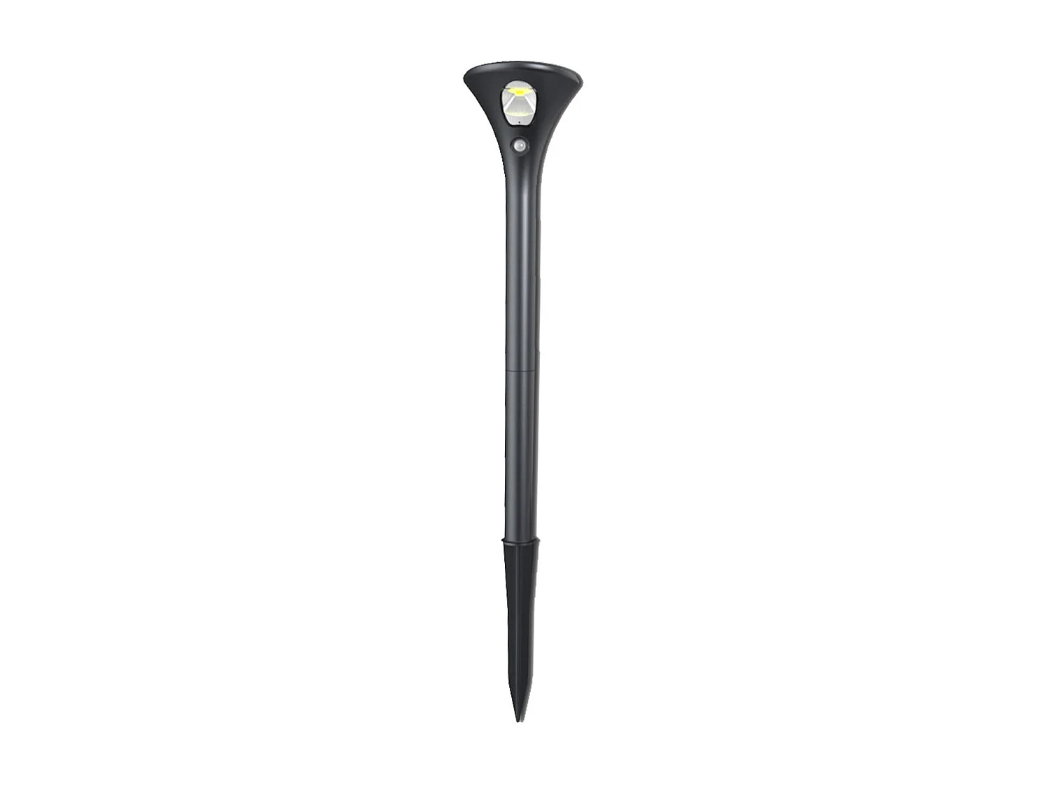 Pack 2 Balises LED Solaire Extérieure sur Piquet 60cm avec Détecteur de Présence PIR  6000K Blanc froid