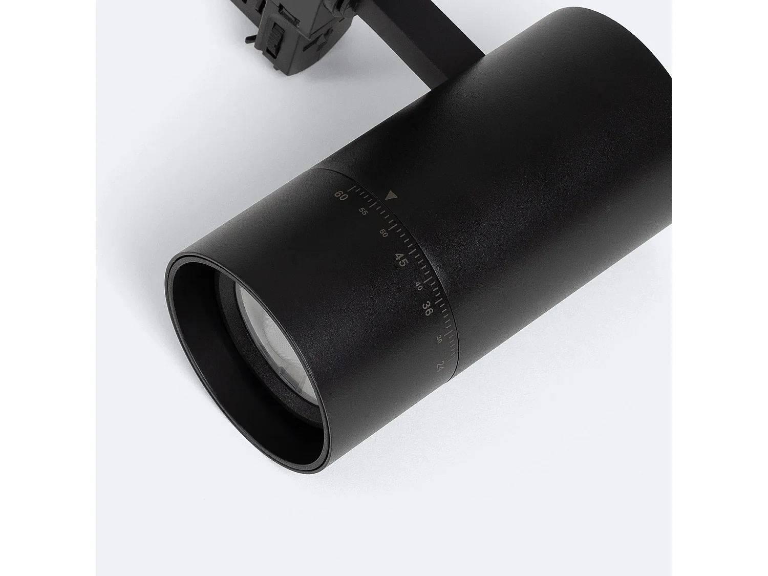 Spot LED sur Rail Triphasé 20W Wild CCT Sélectionnable Multi-Angle 24-60º Noir