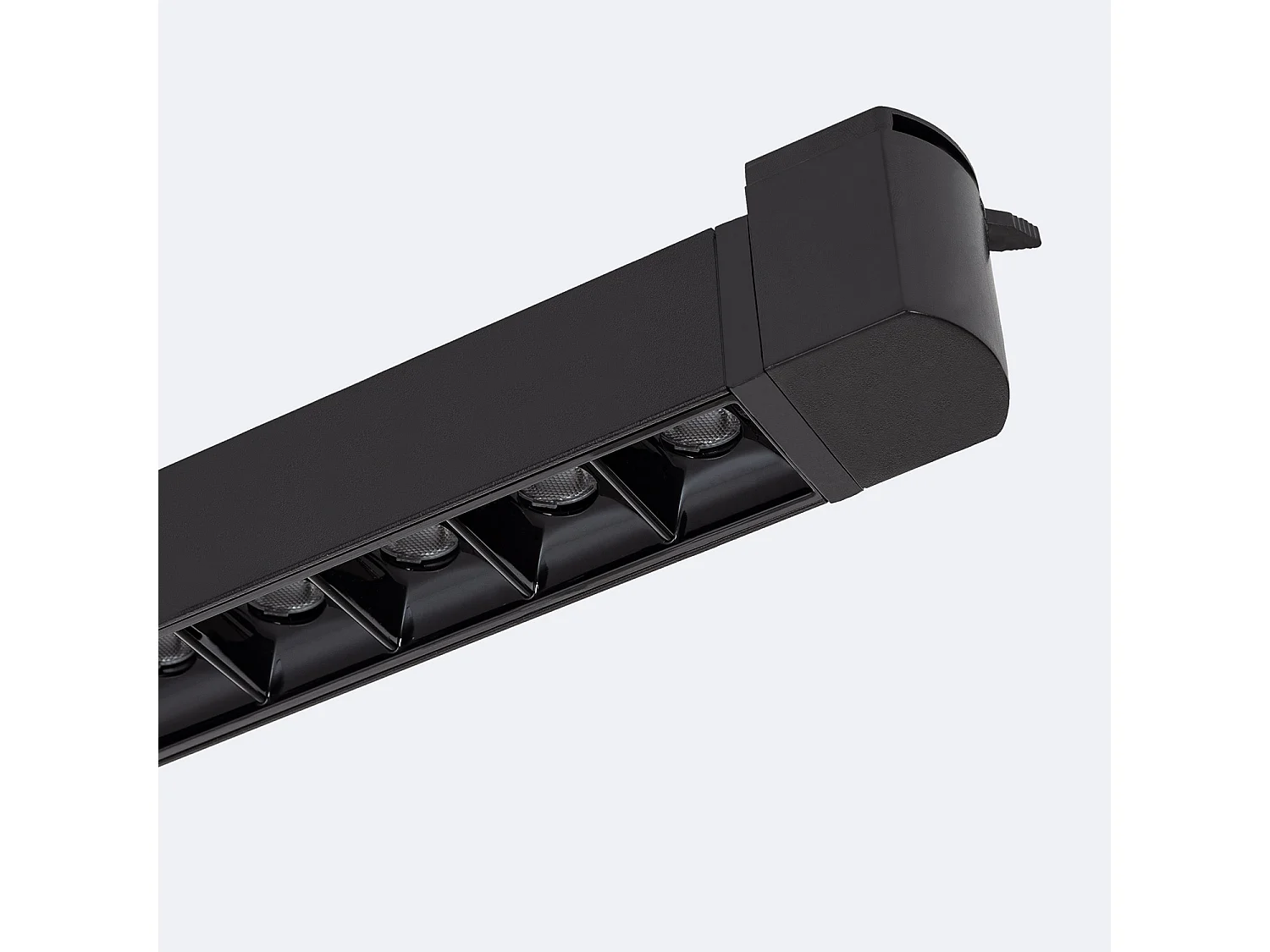 Spot Linéaire LED sur Rail Triphasé 15W UGR13  3000K Noir