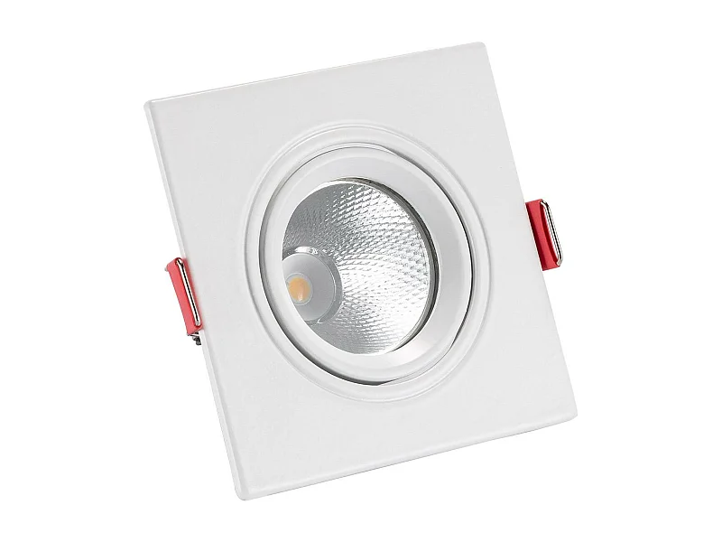 Spot Downlight LED 5W Carré Madison Coupe Ø 75 mm 3000K Blanc chaud