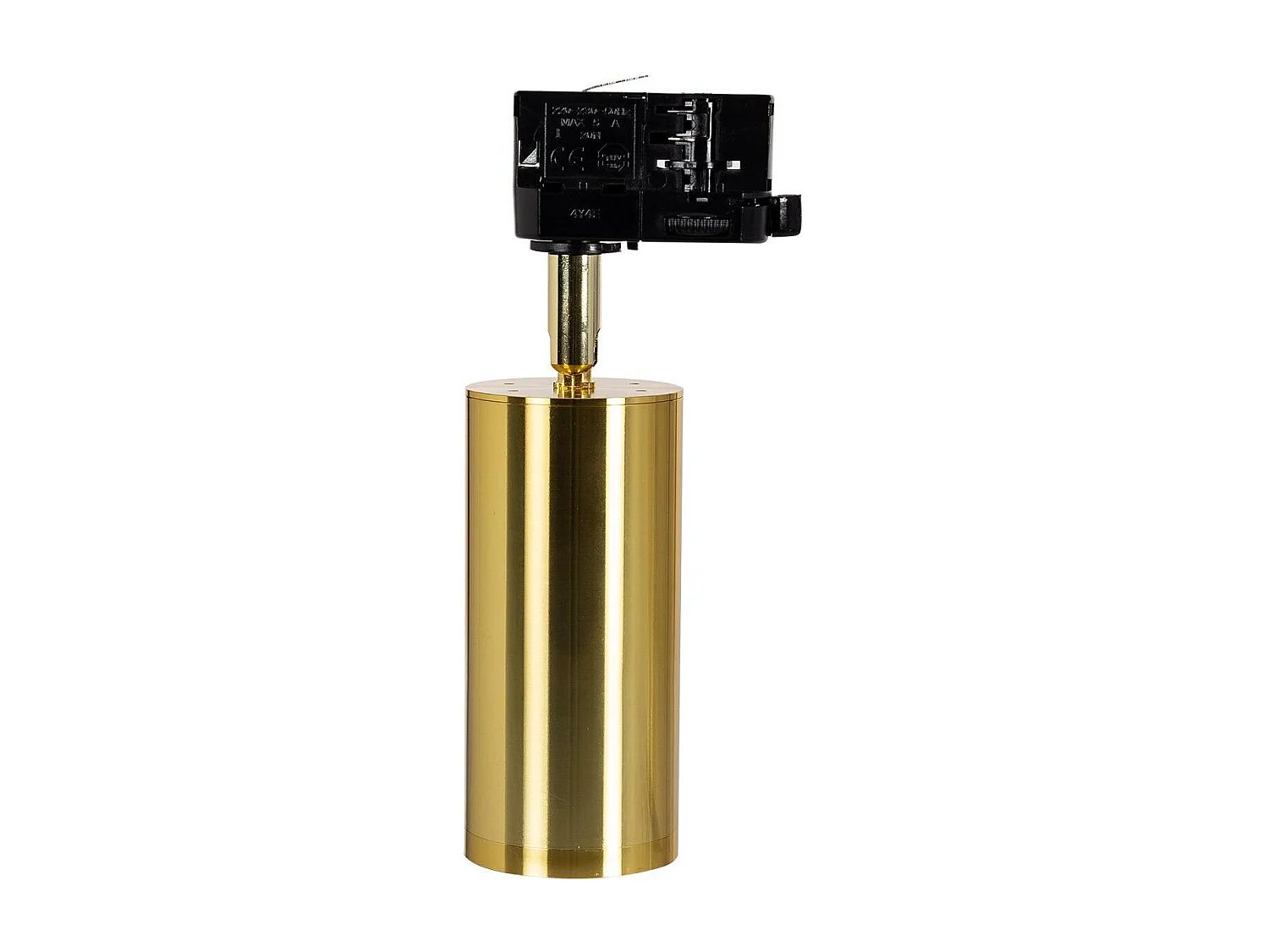Spot à Douille sur Rail Triphasé Quartz pour Ampoule GU10 Doré