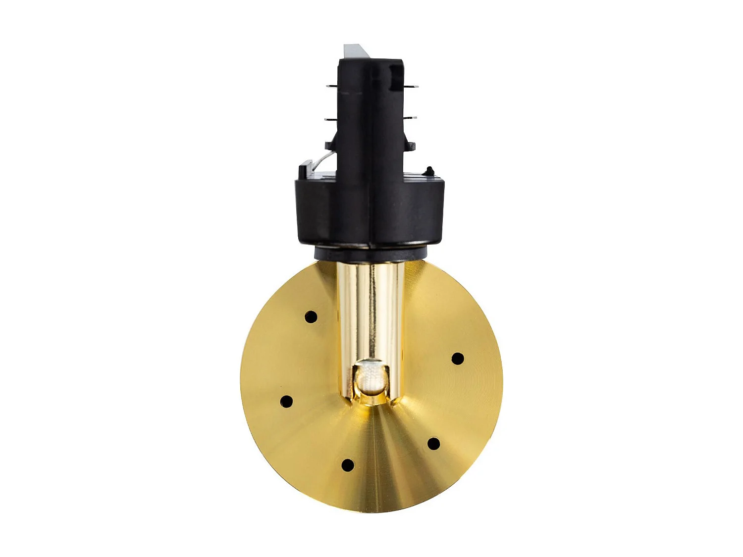 Spot à Douille sur Rail Triphasé Quartz pour Ampoule GU10 Doré