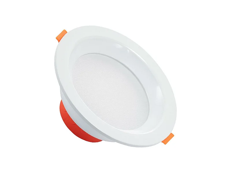 Downlight LED 10W Circular LUX CRI90 Corte Ø 105 mm IP44 No Flicker 2700K Blanco Cálido
