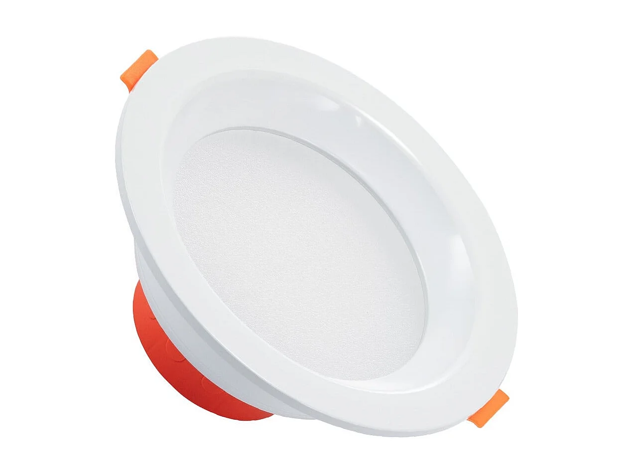 Downlight LED 10W Rond LUX CRI90 Coupe Ø 105 mm IP44 No Flicker 2700K Blanc chaud