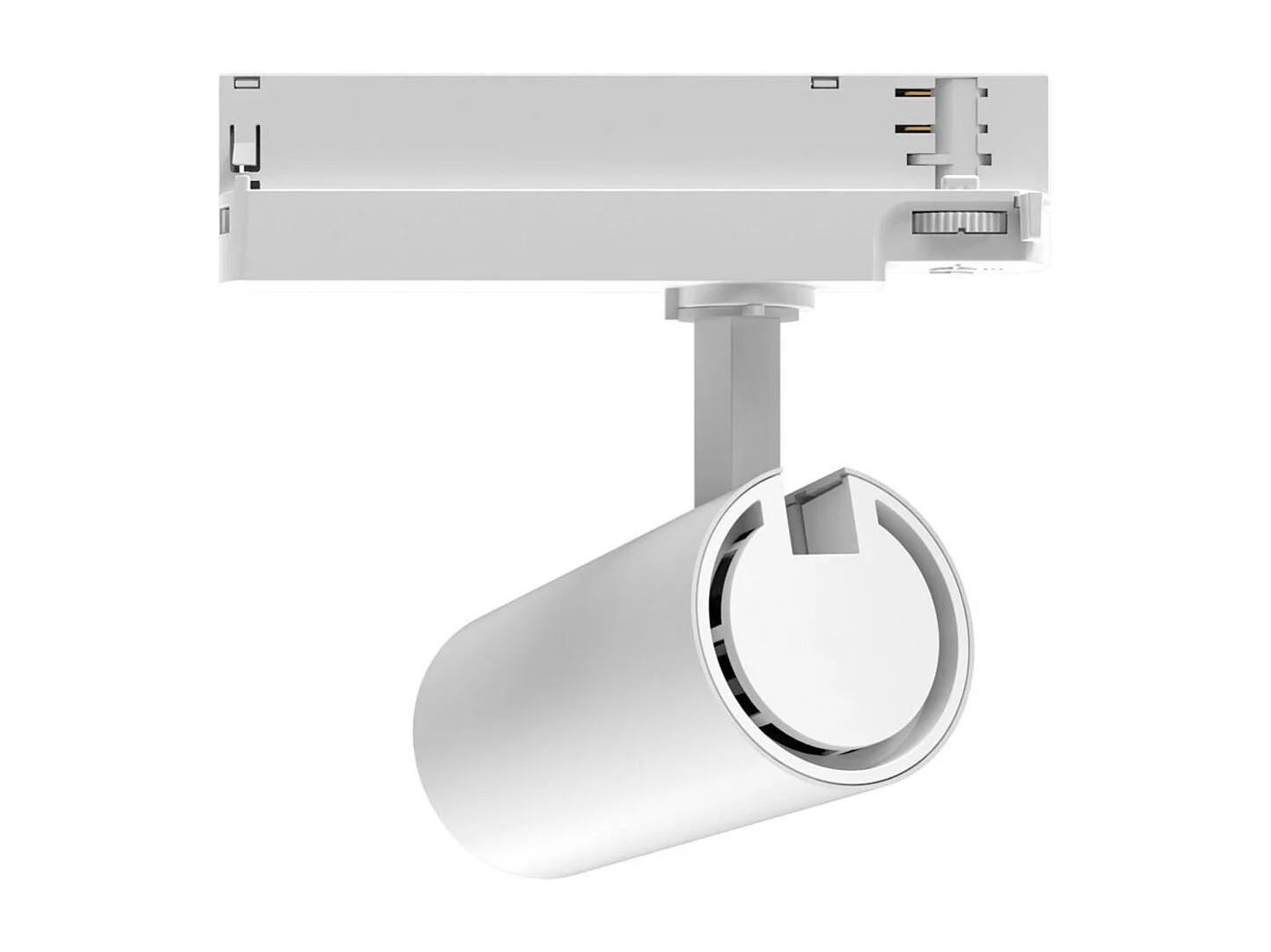 Spot LED sur Rail Triphasé 20W Fasano Dimmable CCT Sélectionnable Blanc (2700K - 3200K - 4000K) Sélectionnable