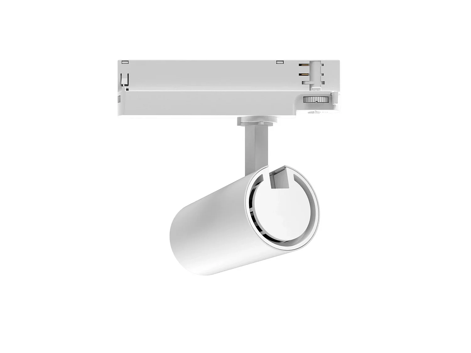 Spot LED sur Rail Triphasé 20W Fasano Dimmable CCT Sélectionnable Blanc 2700K - 3200K - 4000K Sélectionnable