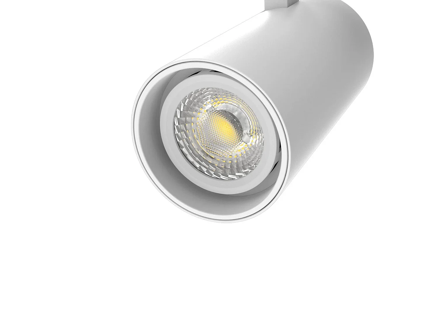 Spot LED sur Rail Triphasé 20W Fasano Dimmable CCT Sélectionnable Blanc 2700K - 3200K - 4000K Sélectionnable