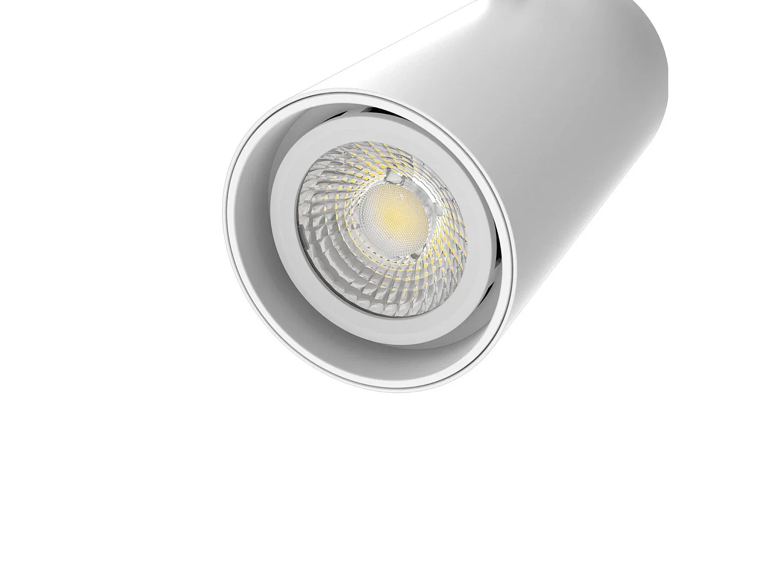 Spot LED sur Rail Triphasé 20W Fasano Dimmable CCT Sélectionnable Blanc 2700K - 3200K - 4000K Sélectionnable