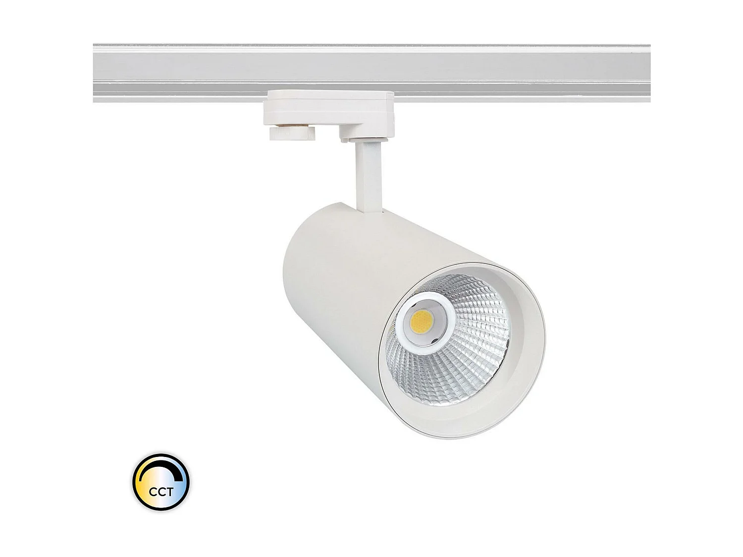 Spot LED sur Rail Triphasé 30W d'Angelo CCT Sélectionnable LIFUD Blanc (3000K - 4000K - 6000K) Sélectionnable (chaud-neutre-froid)