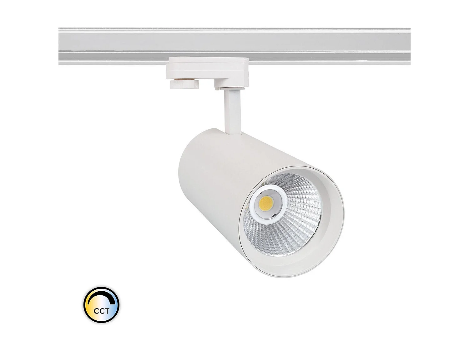 Spot LED sur Rail Triphasé 30W d'Angelo CCT Sélectionnable LIFUD Blanc (3000K - 4000K - 6000K) Sélectionnable (chaud-neutre-froid)