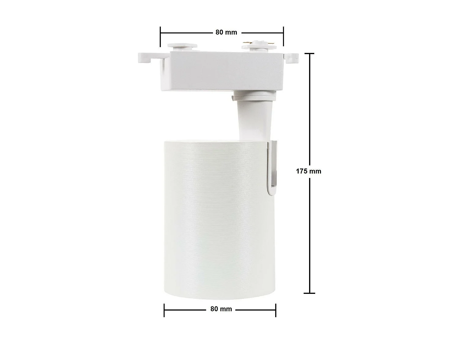 Spot LED sur Rail Monophasé 30W Bron Blanc 3000K Blanc chaud