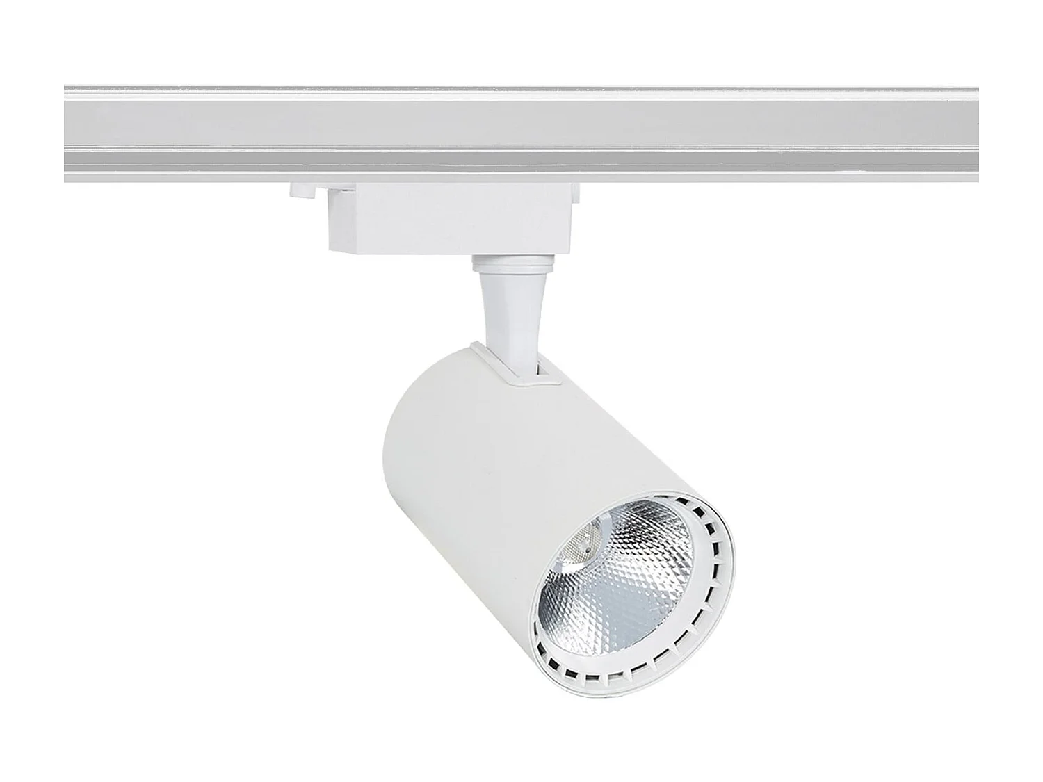 Spot LED sur Rail Monophasé 30W Bron Blanc 3000K Blanc chaud